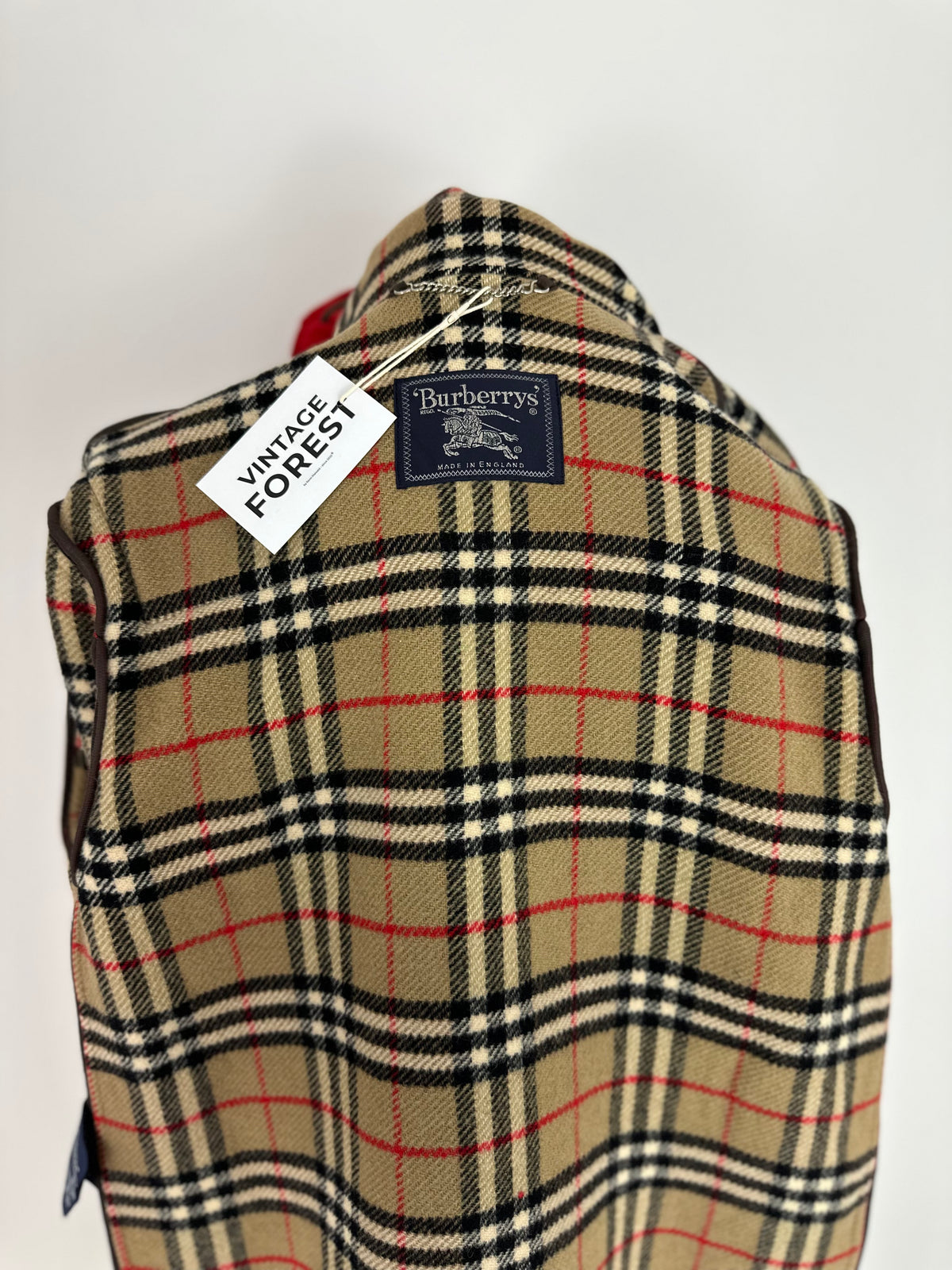 Vintage Burberry Duffle Coat Red Size 12 M