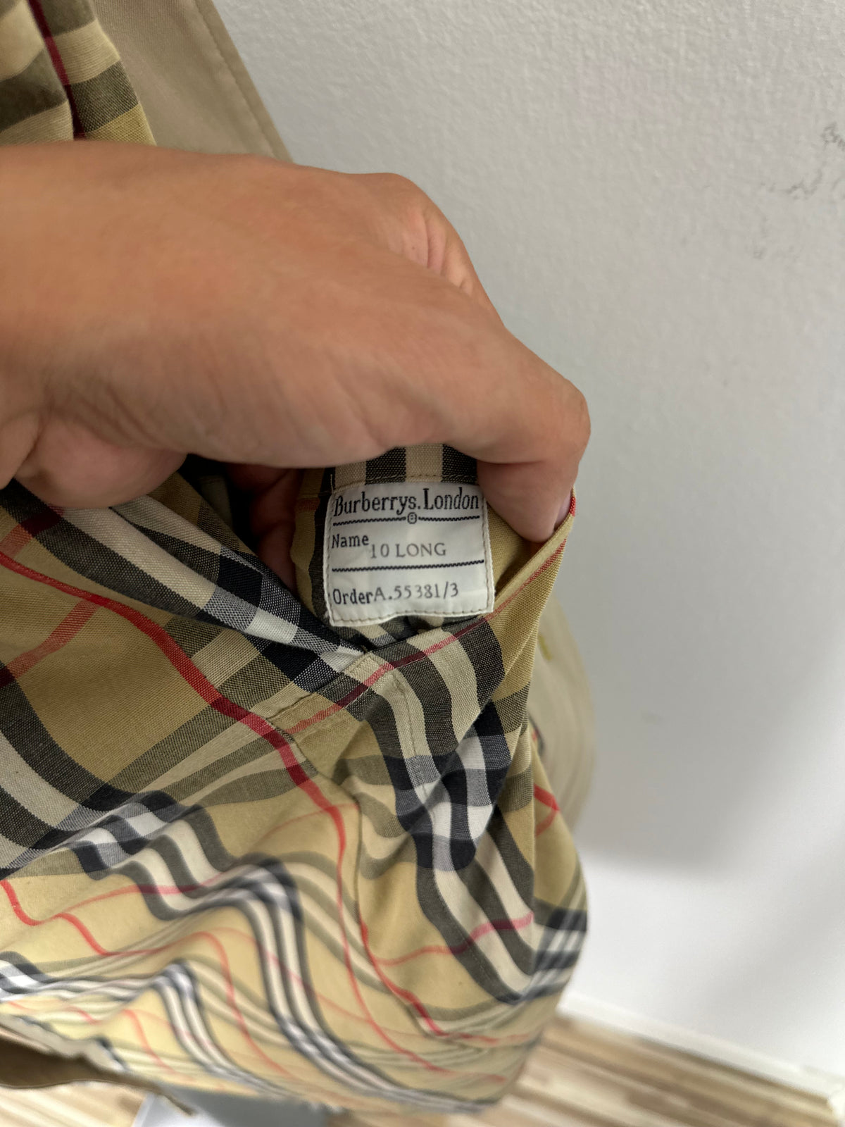 Vintage Burberry Car Coat Beige Size 10 S