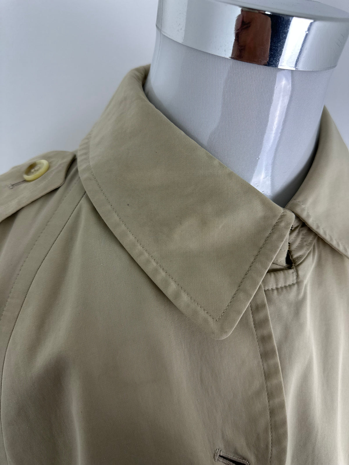 Vintage Burberry Trench Coat Creme Size 56 XL
