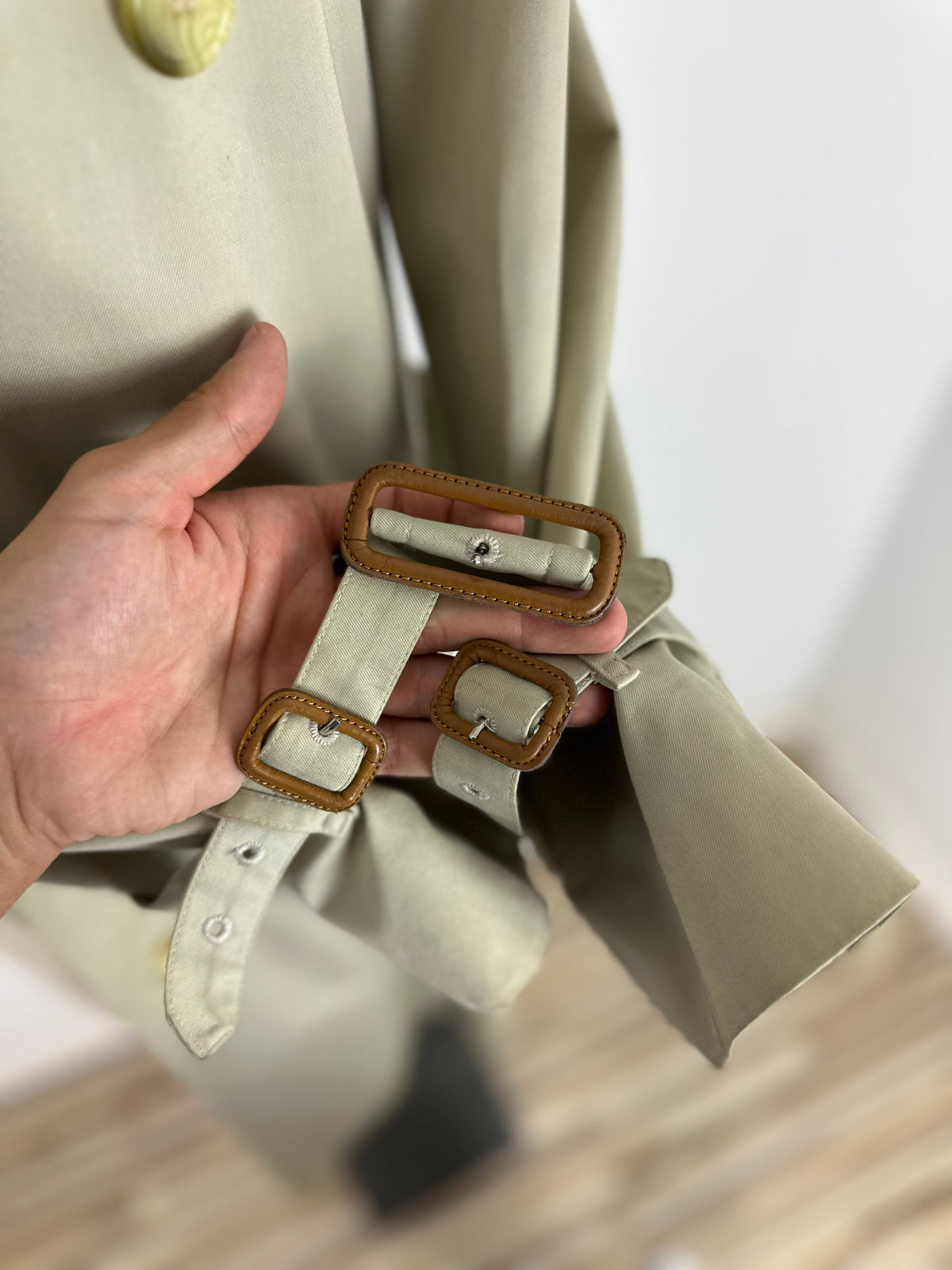 Vintage Burberry Trench Coat Creme Size 50 L