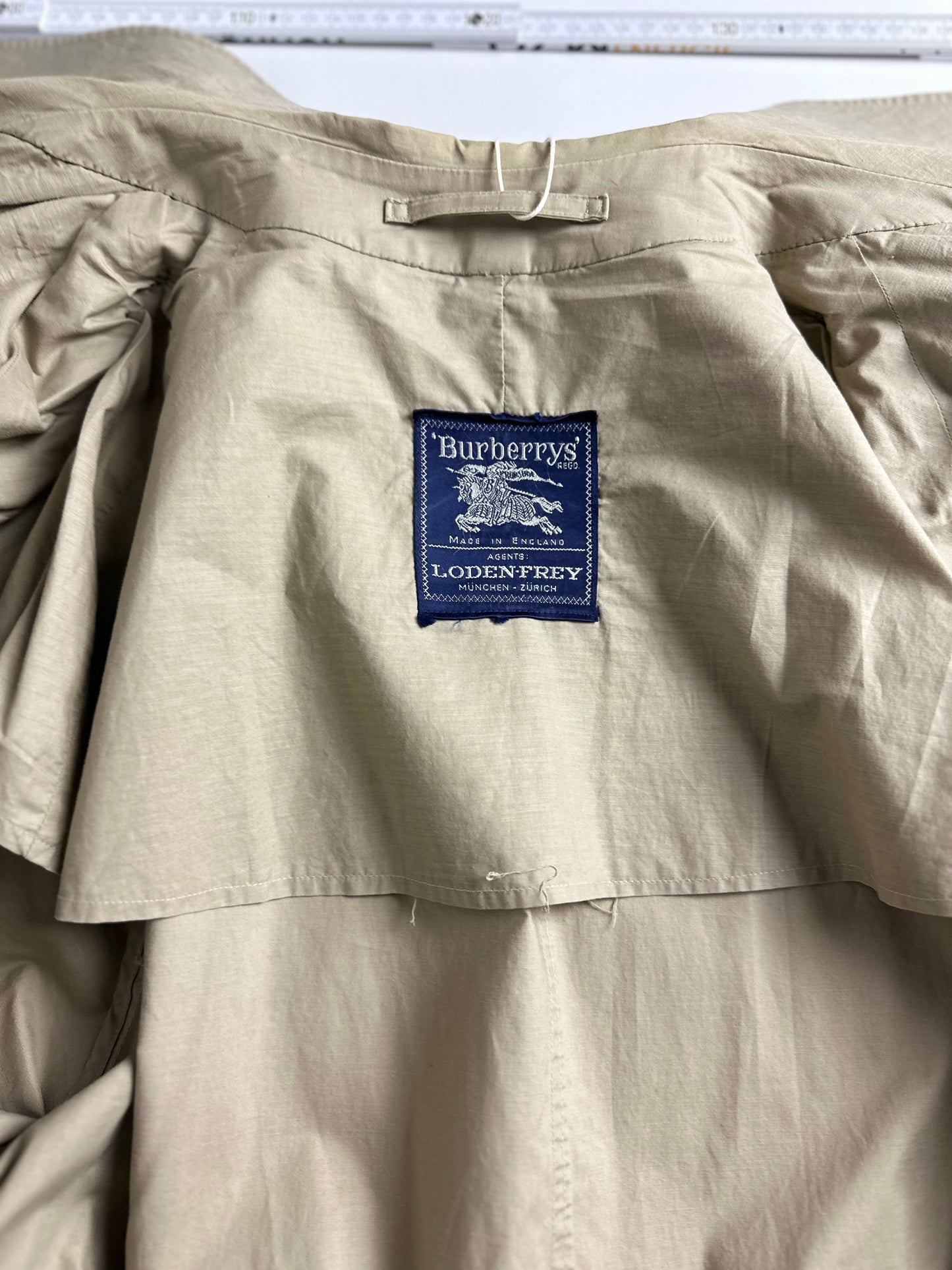 Vintage Burberry Car Coat Beige Size 56 XL