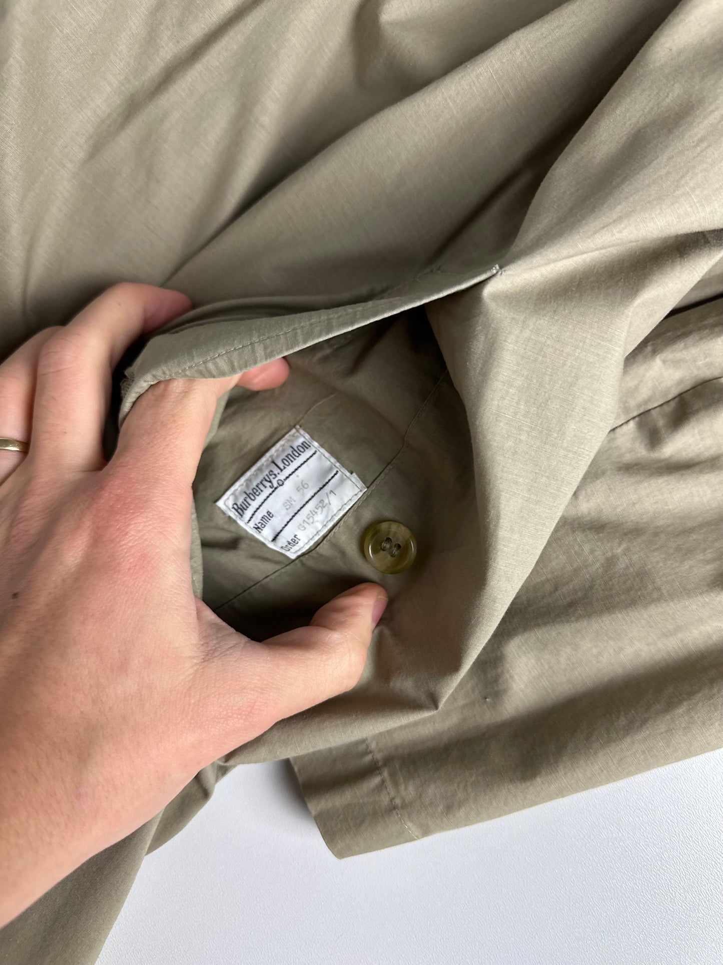 Vintage Burberry Car Coat Beige Size 56 XL