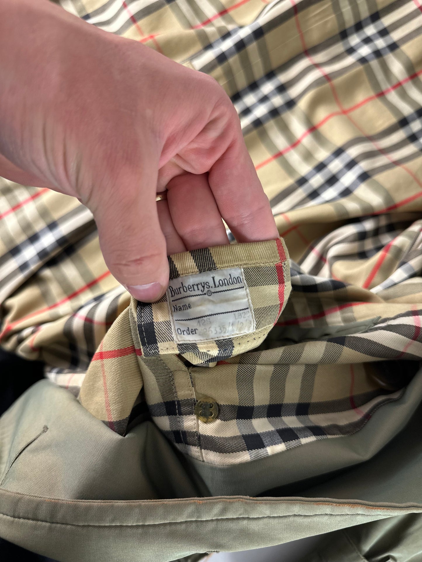 Vintage Burberry Trench Coat Size 46 S