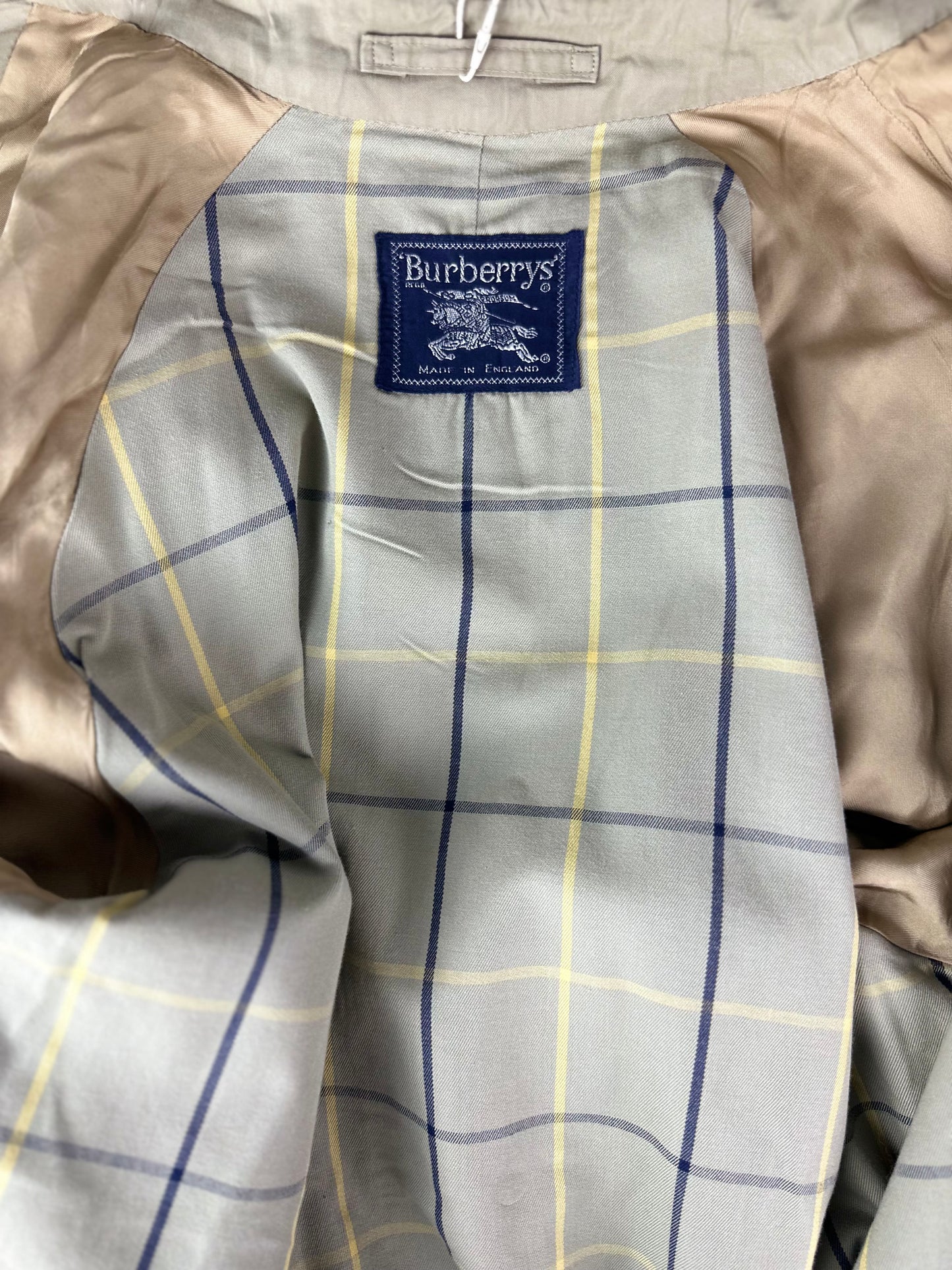 Vintage Burberry Car Coat Beige Size 16 XL