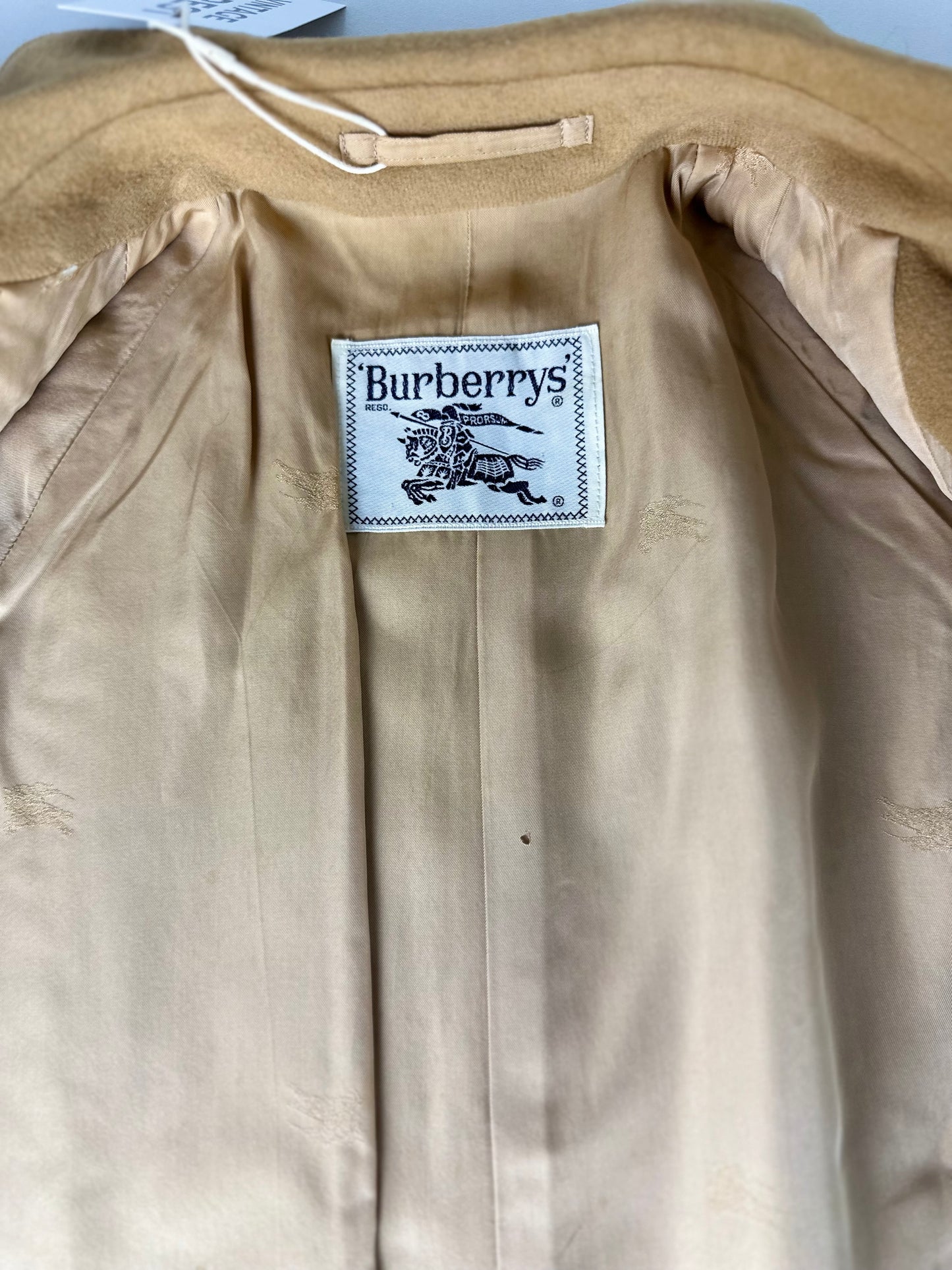 Vintage Burberry Wool Coat Size 10 S