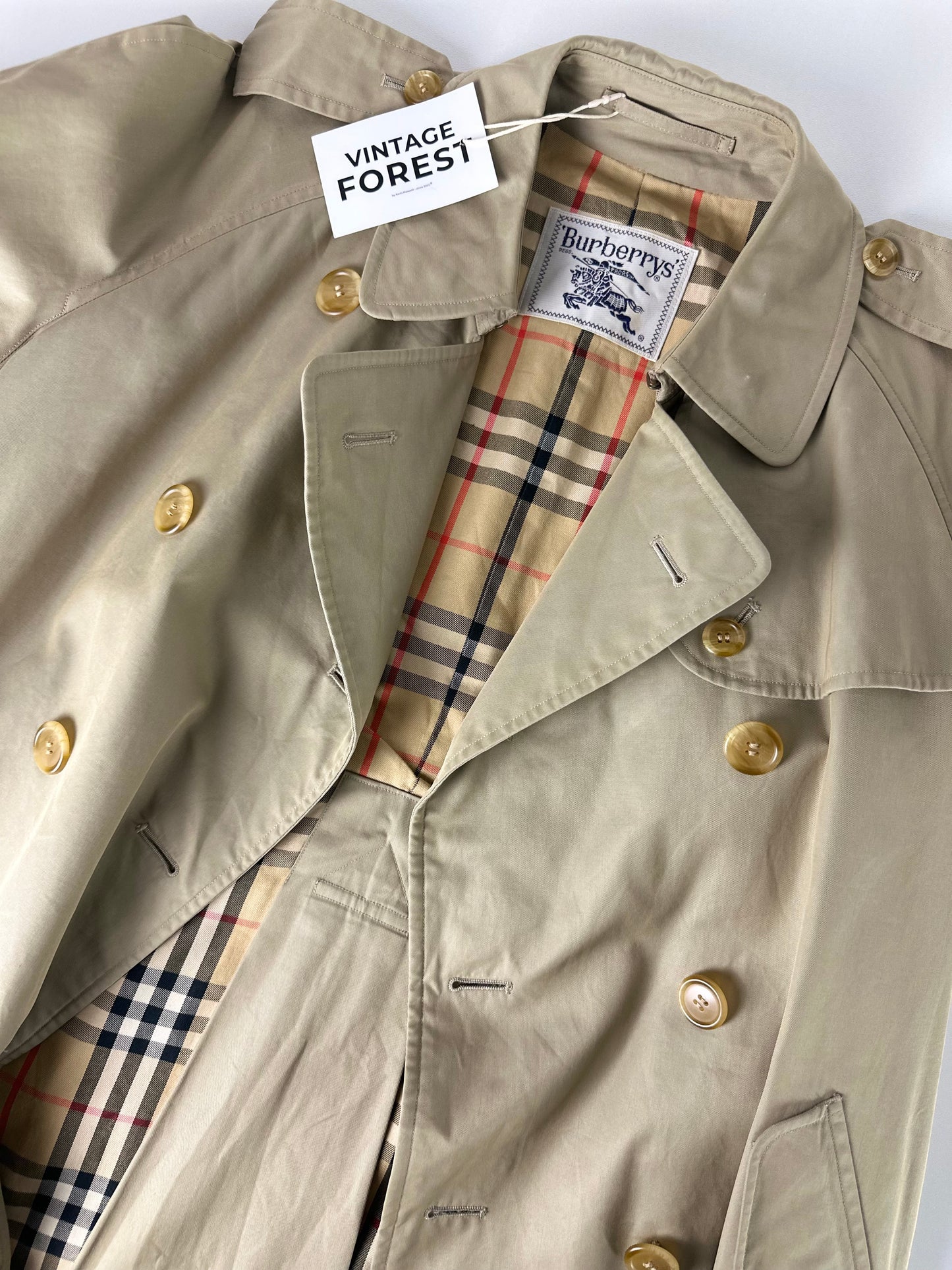 Vintage Burberry Trench Coat Size 12 M