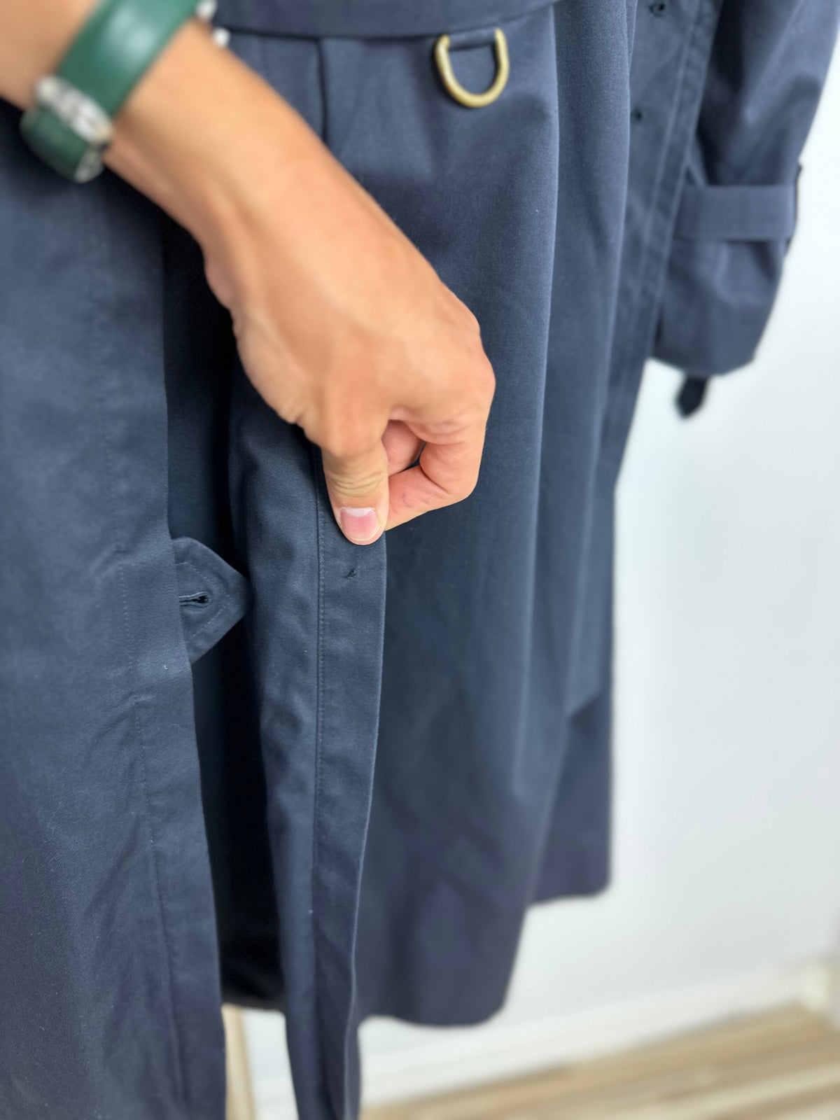 Vintage Burberry Trench Coat Navy Size 50 L
