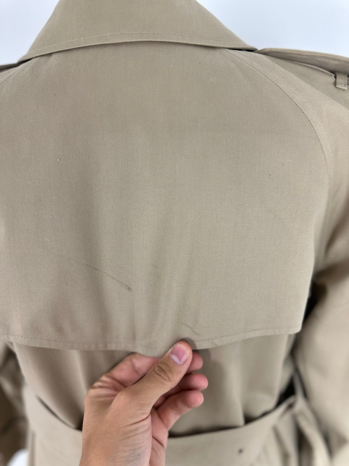 Vintage Burberry Trench Coat Beige Size 10 S