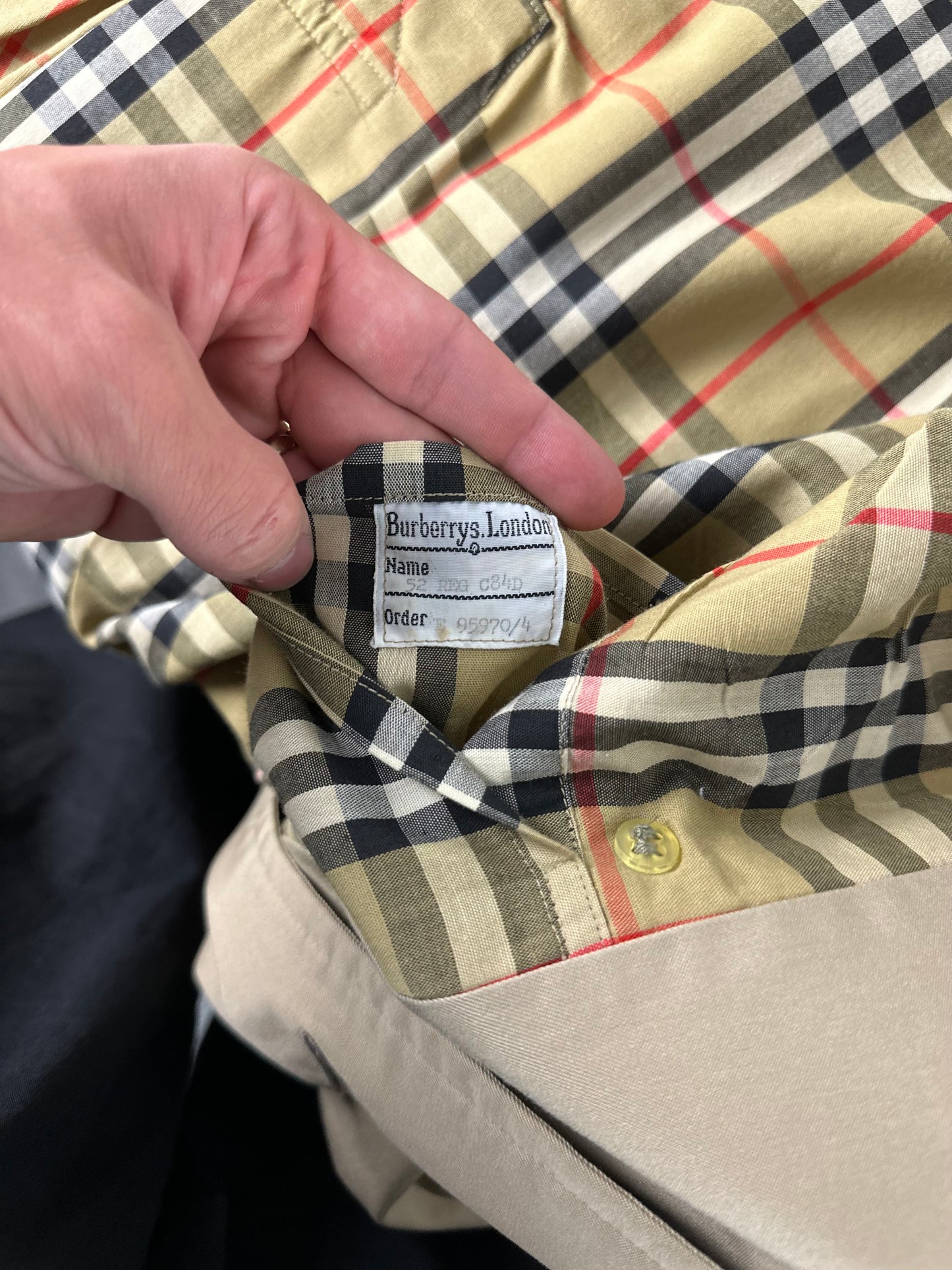 Vintage Burberry Trench Coat Size 52 L