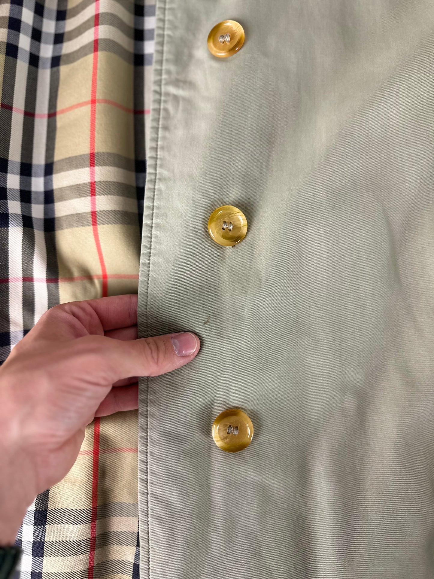 Vintage Burberry Car Coat Size 14 L