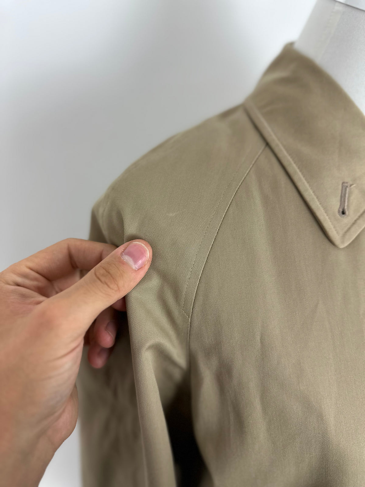 Vintage Burberry Car Coat Beige Size 8 XS