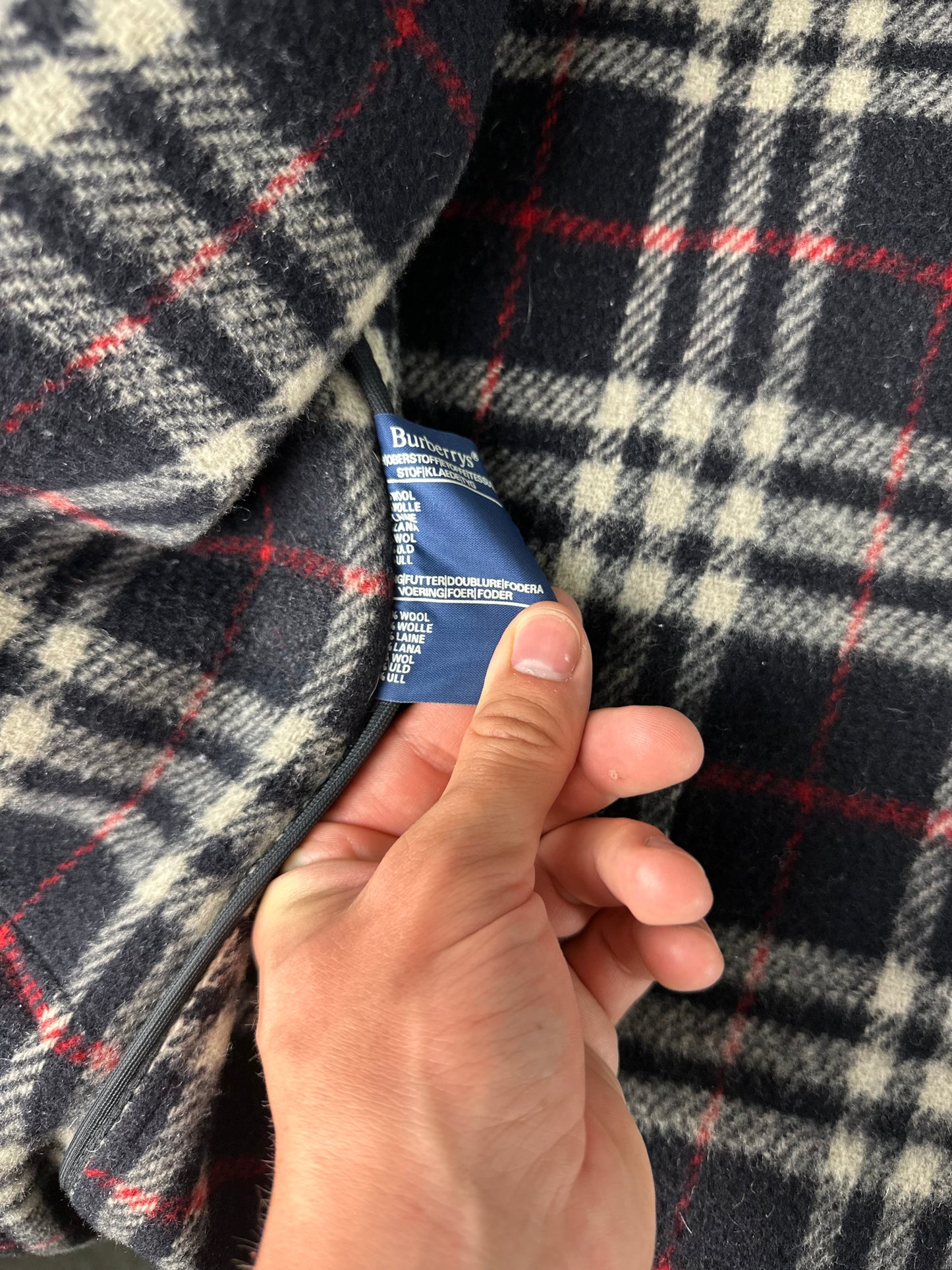 Vintage Burberry Duffle Coat Navy Size 12 M