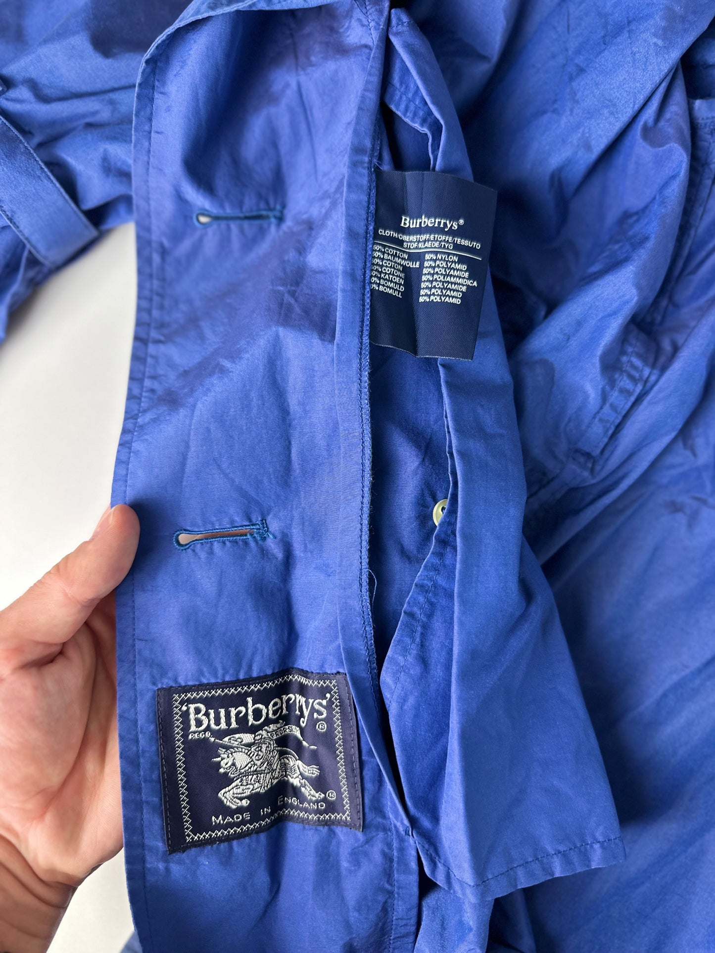 Vintage Burberry Trench Coat Size 12 M