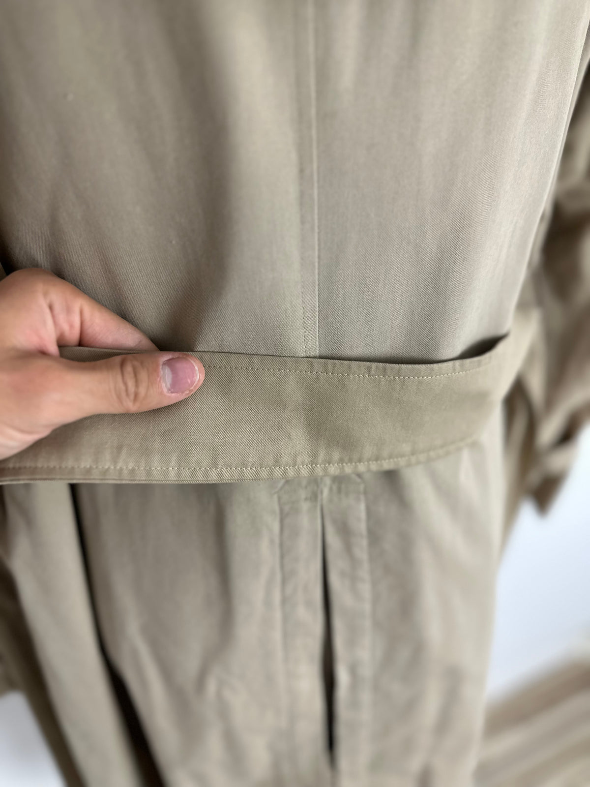 Vintage Burberry Trench Coat Beige Size 12 M