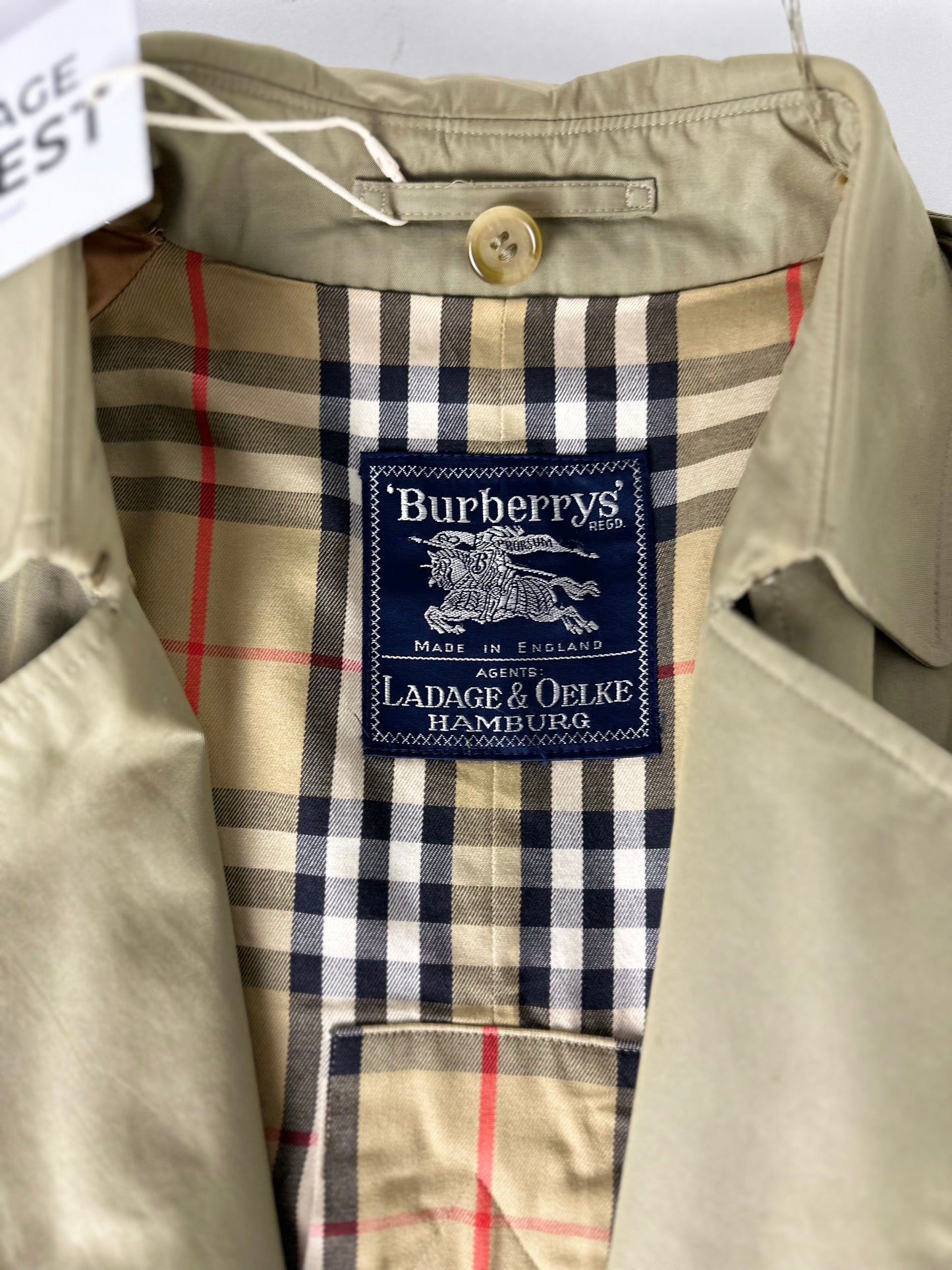 Vintage Burberry Trench Coat Size 14 L