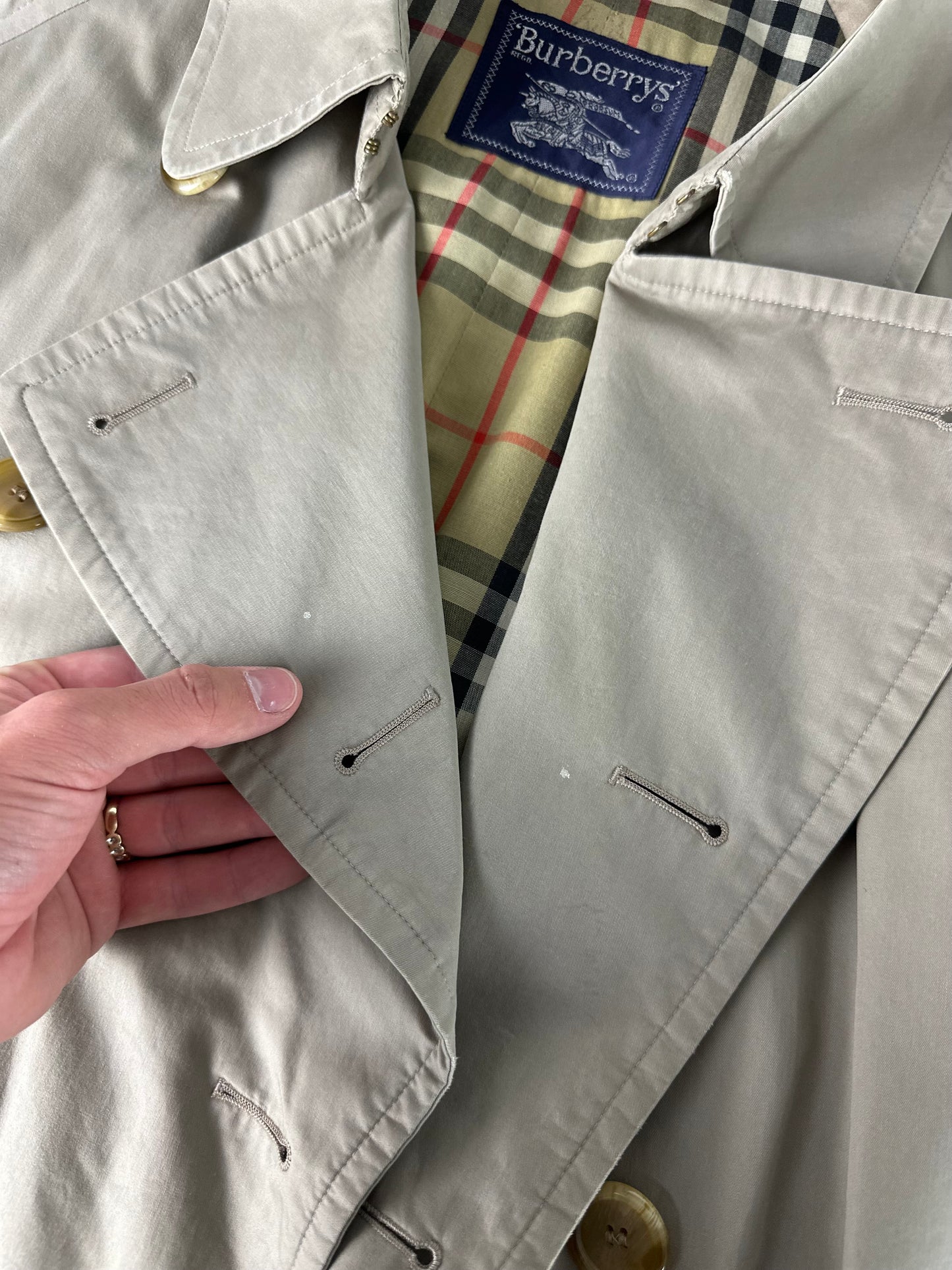 Vintage Burberry Trench Coat Size 52 L