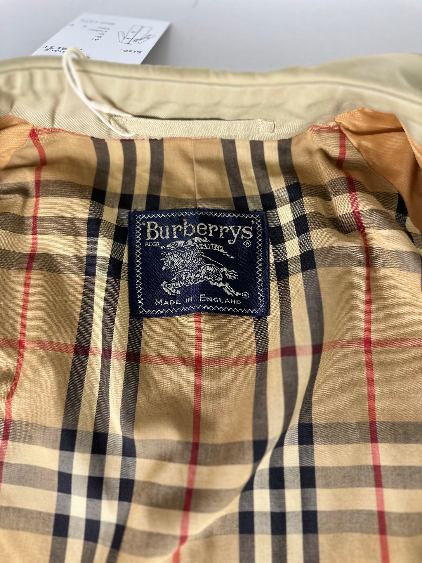Vintage Burberry Car Coat Size 50 L