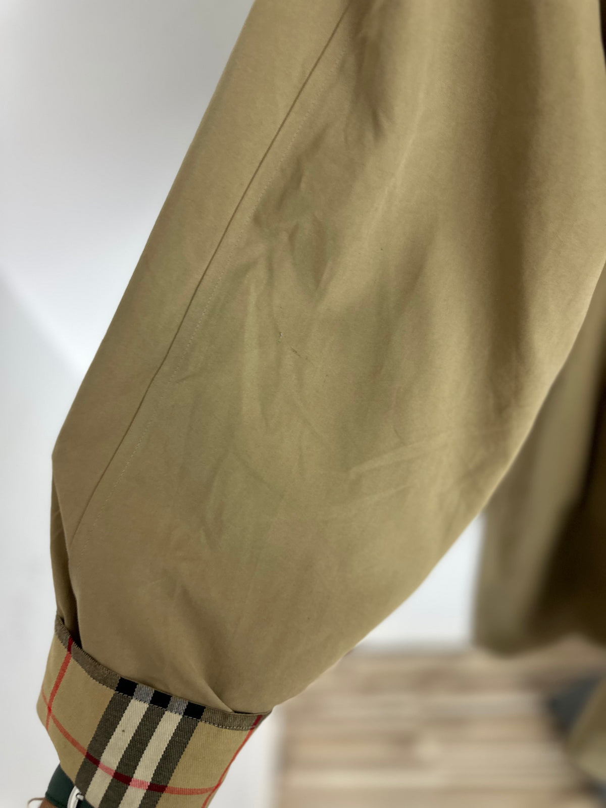 Vintage Burberry Car Coat Beige Size 14 L
