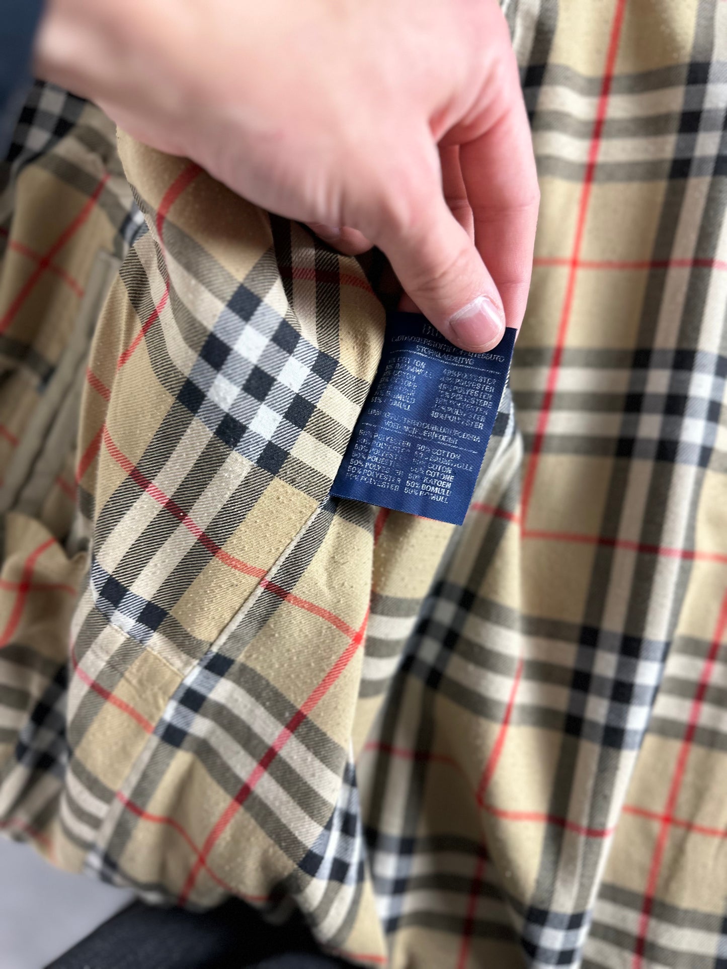 Vintage Burberry Car Coat Beige Size 54 XL