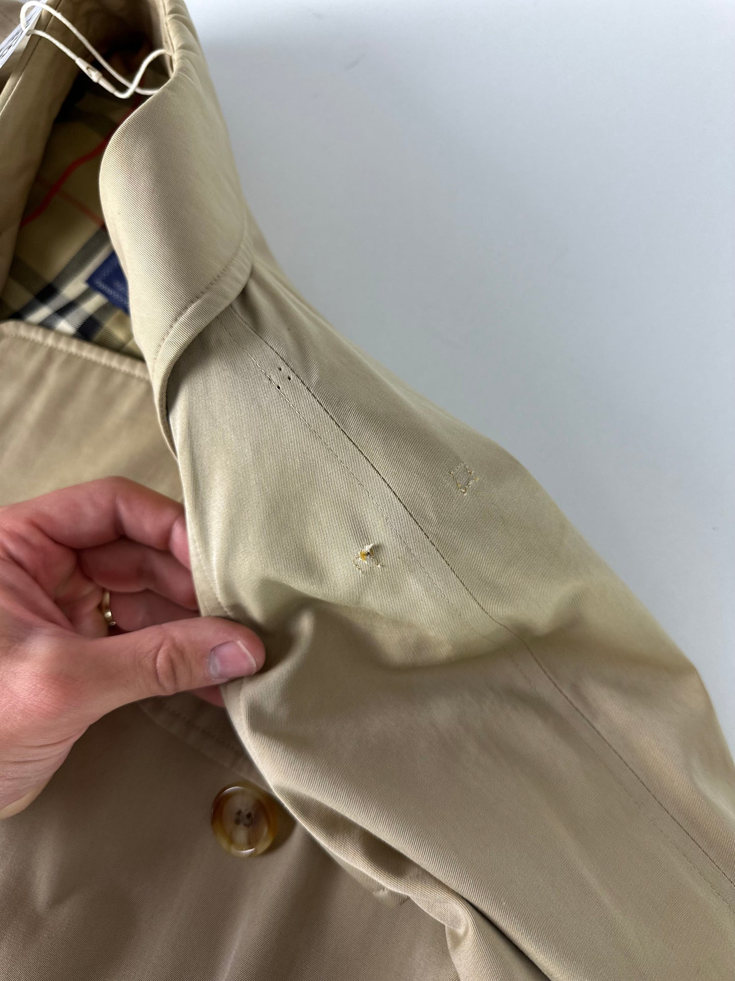 Vintage Burberry Trench Coat Size 12 M