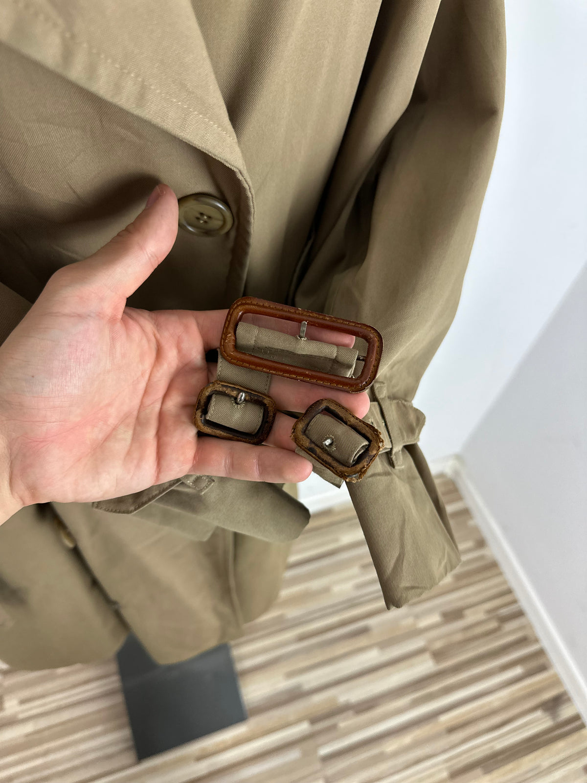 Vintage Burberry Trench Coat Beige Size 50 L