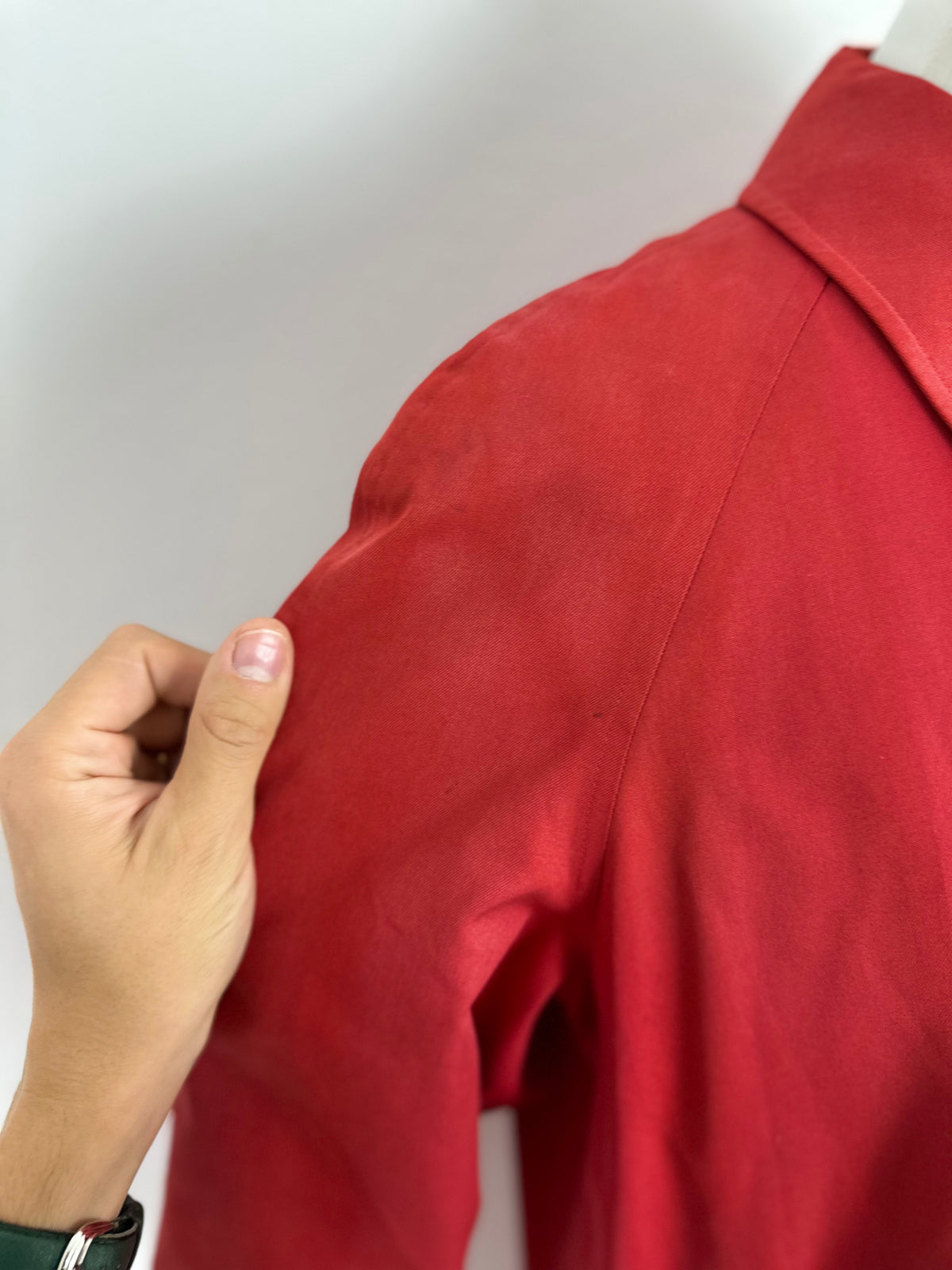Vintage Burberry Trench Coat Red Size 14 L