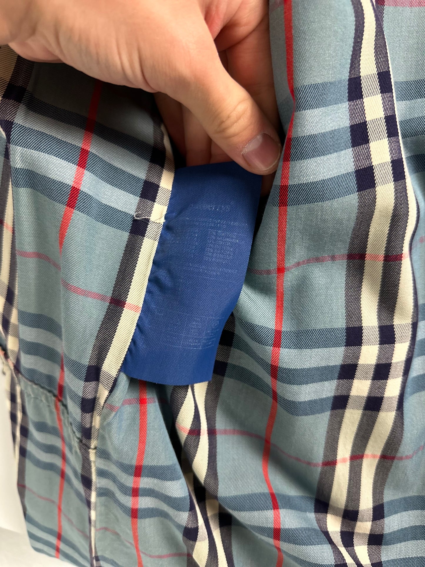 Vintage Burberry Car Coat Blue Size 14 L