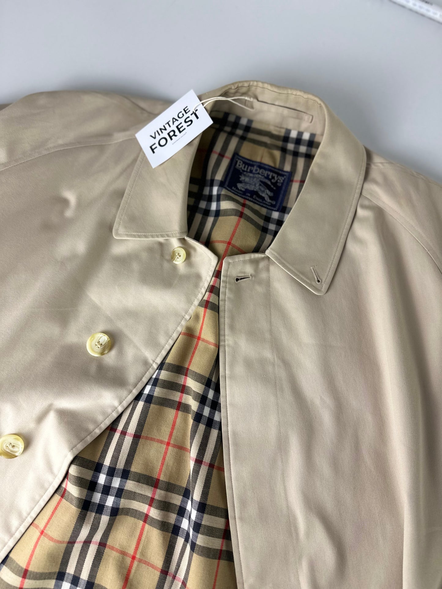 Vintage Burberry Car Coat Size 58 XXL