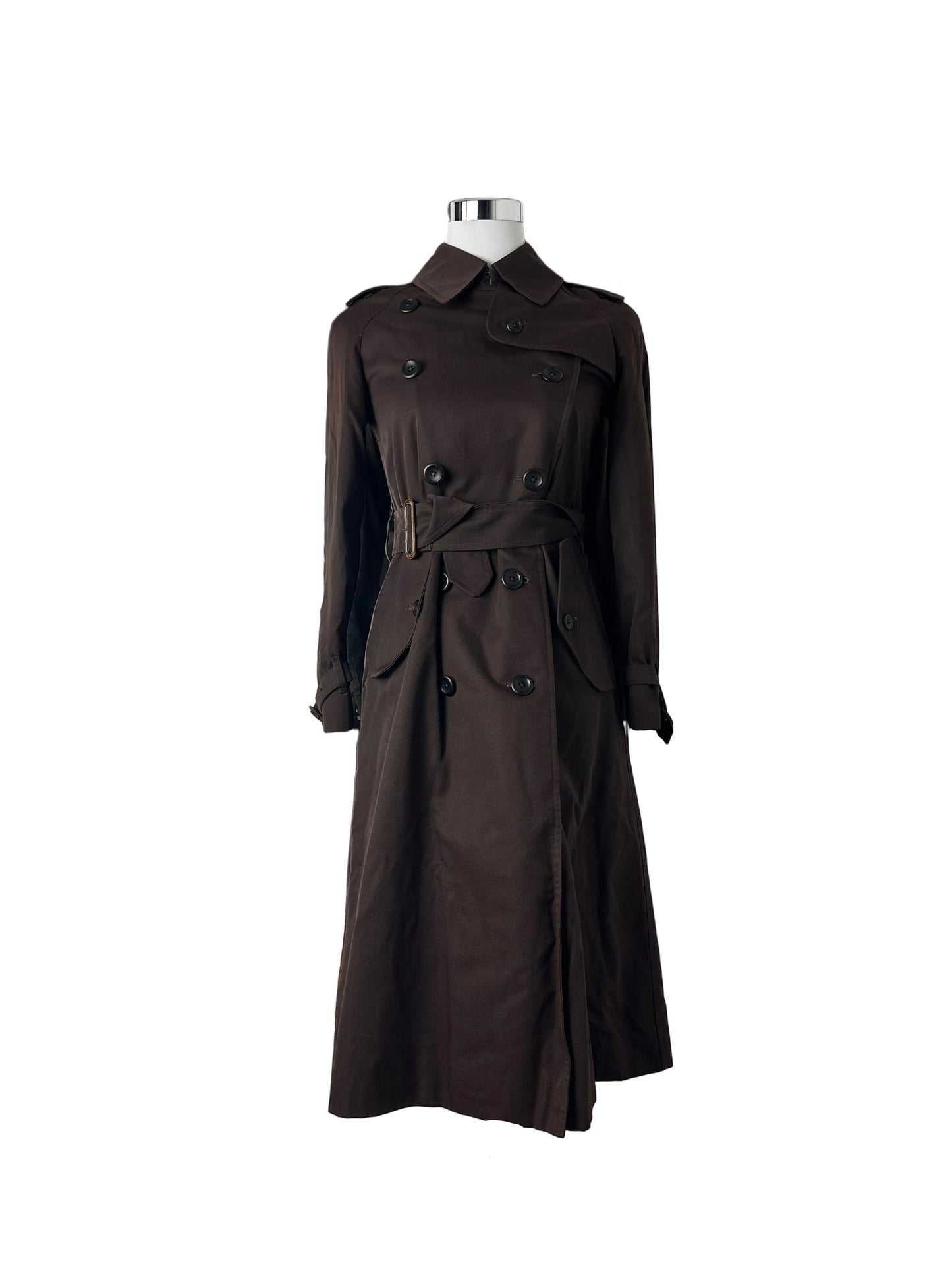 Vintage Burberry Trench Coat Brown Size 4 XXXS