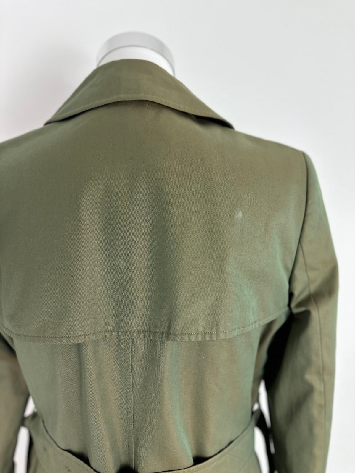 Vintage Burberry Trench Coat Khaki Size 6 XXS
