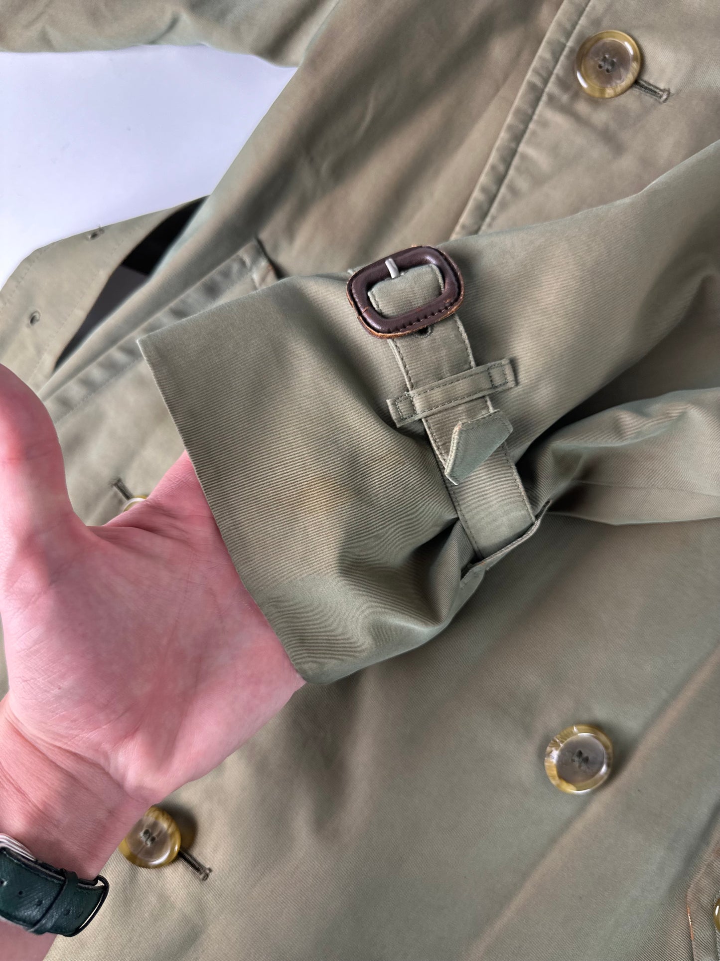 Vintage Burberry Trench Coat Size 46 S