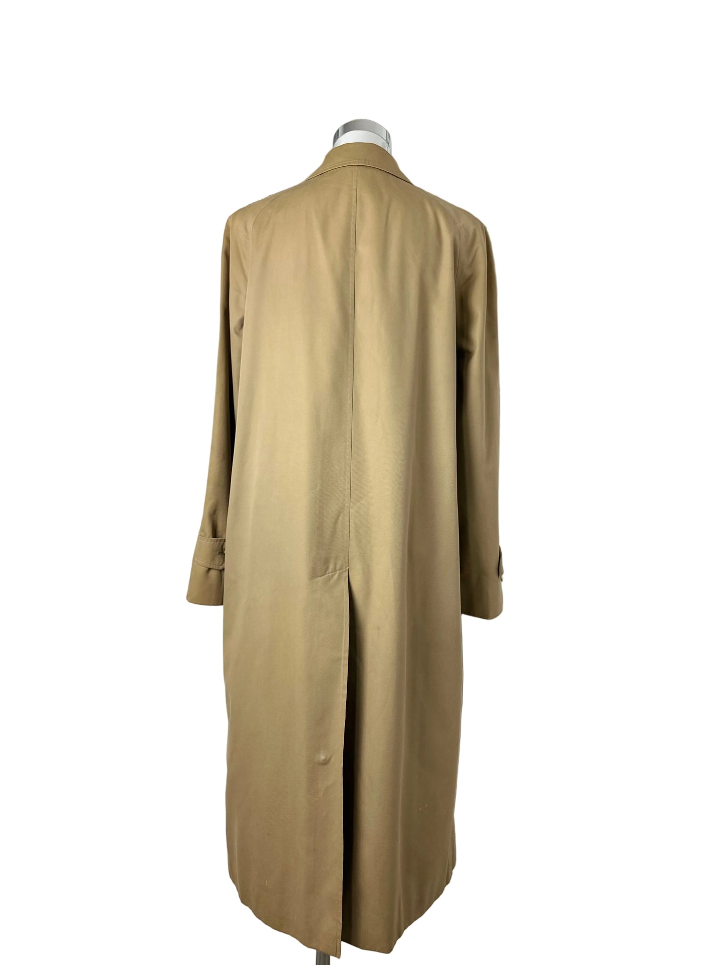 Vintage Burberry Car Coat Beige Size 14 L