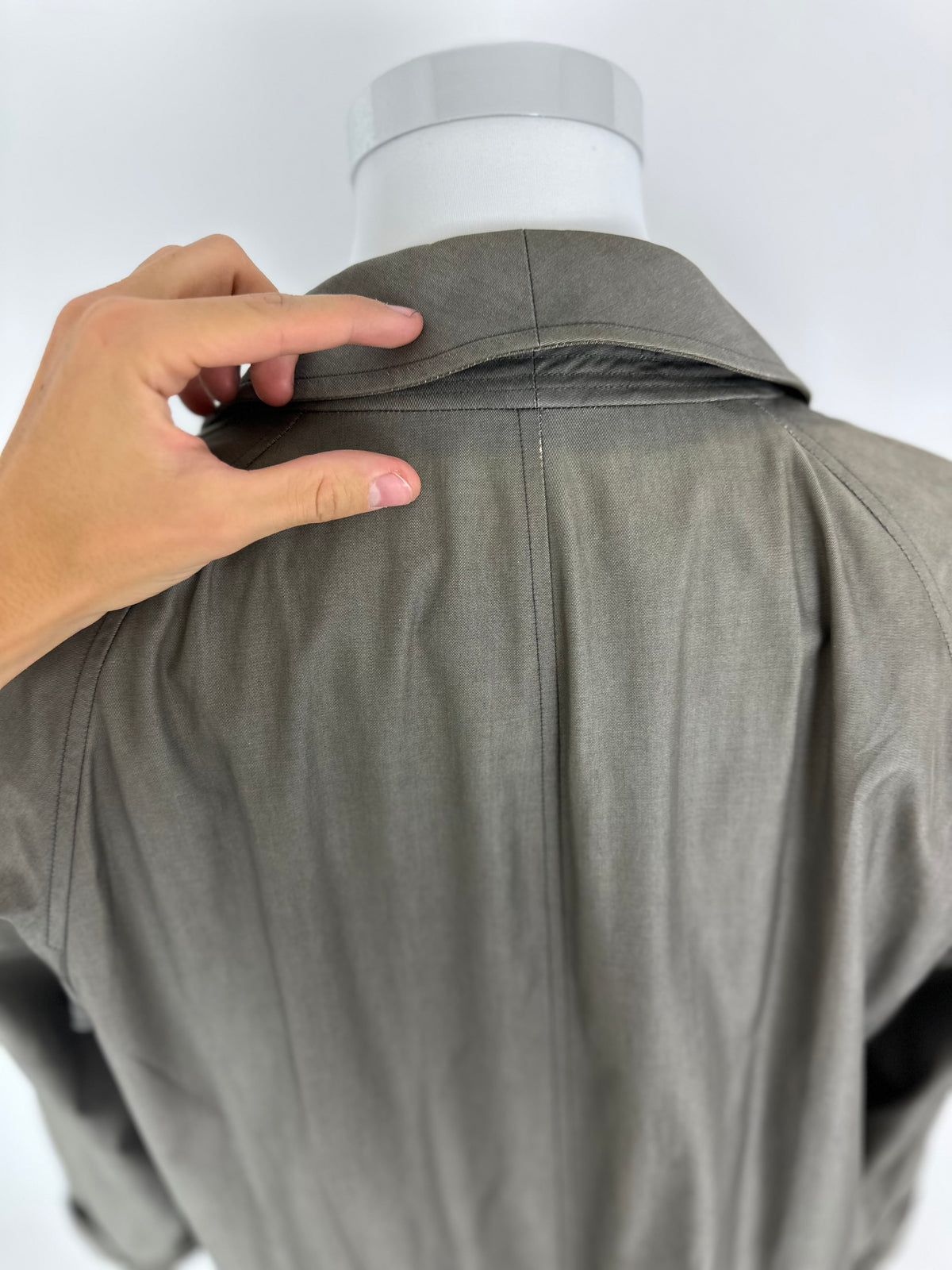 Vintage Burberry Car Coat Grey Size 50 L