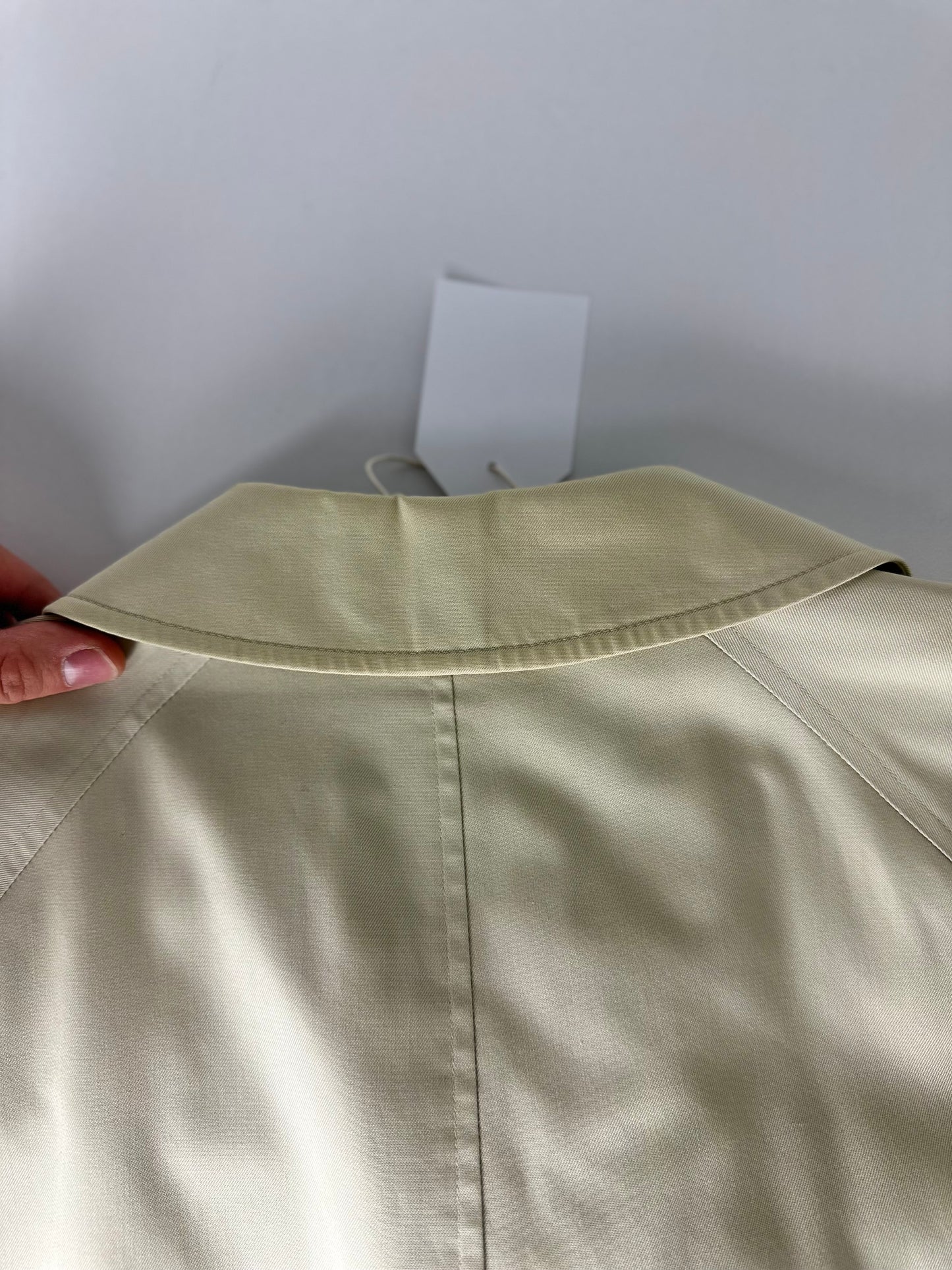 Vintage Burberry Car Coat Creme Size 54 XL