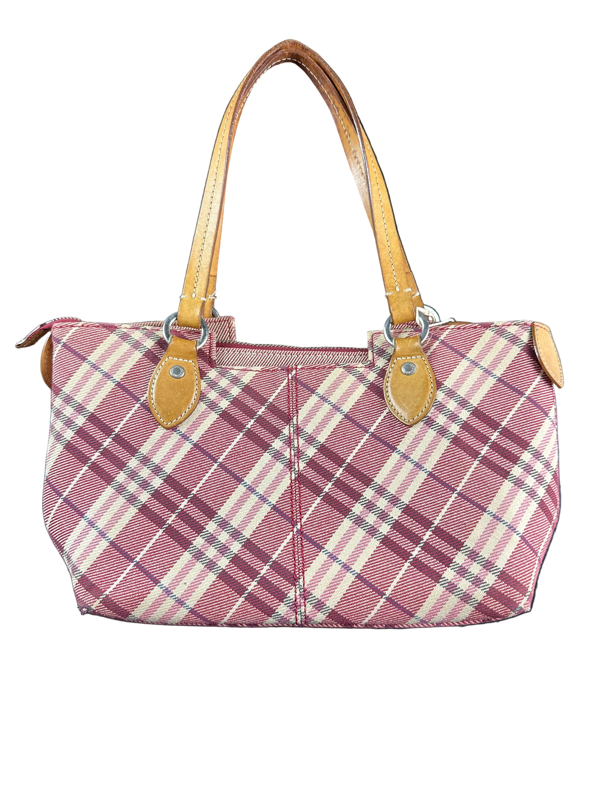 Vintage Burberry Plaid Nova Check Tote Bag
