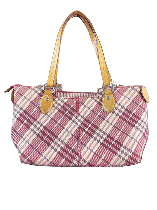 Vintage Burberry Plaid Nova Check Tote Bag