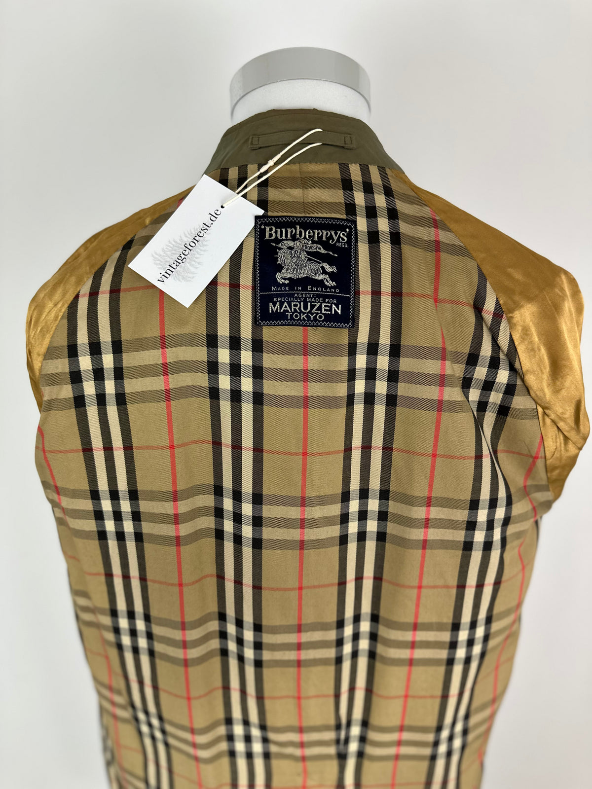 Vintage Burberry Car Coat Khaki 48 M