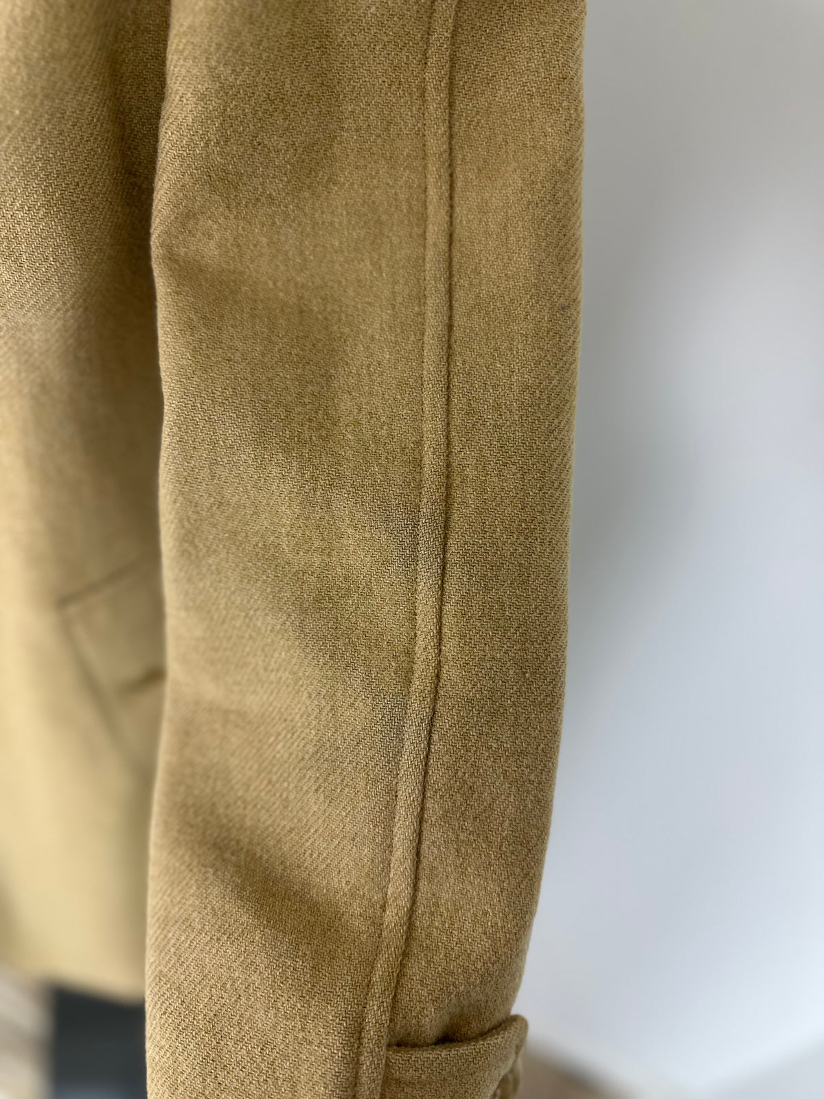 Vintage Burberry Wool Coat Beige Size 10 S