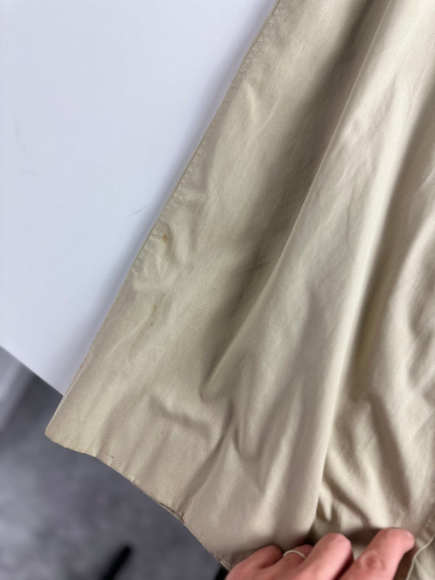 Vintage Burberry Car Coat Creme Size 10 S