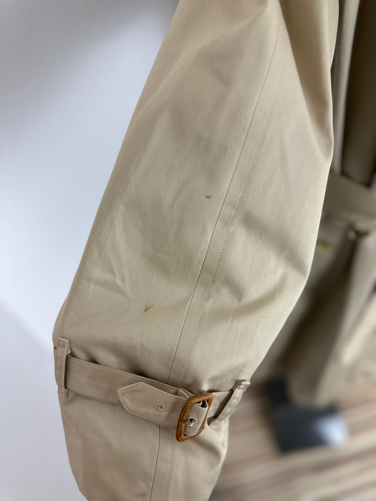 Vintage Burberry Trench Coat Creme Size 52 L
