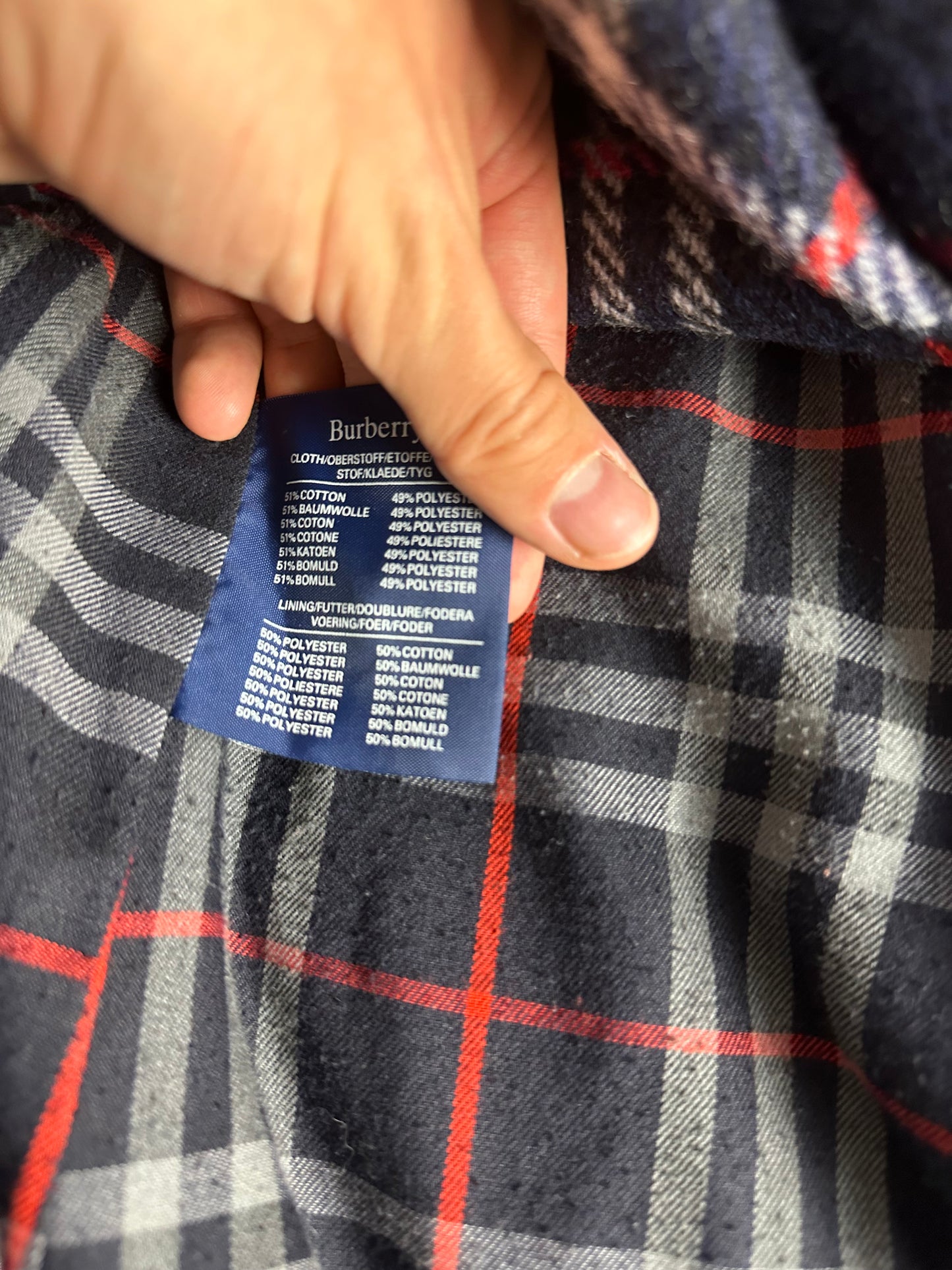 Burberrys Trenchcoat (14/L) including Inlet