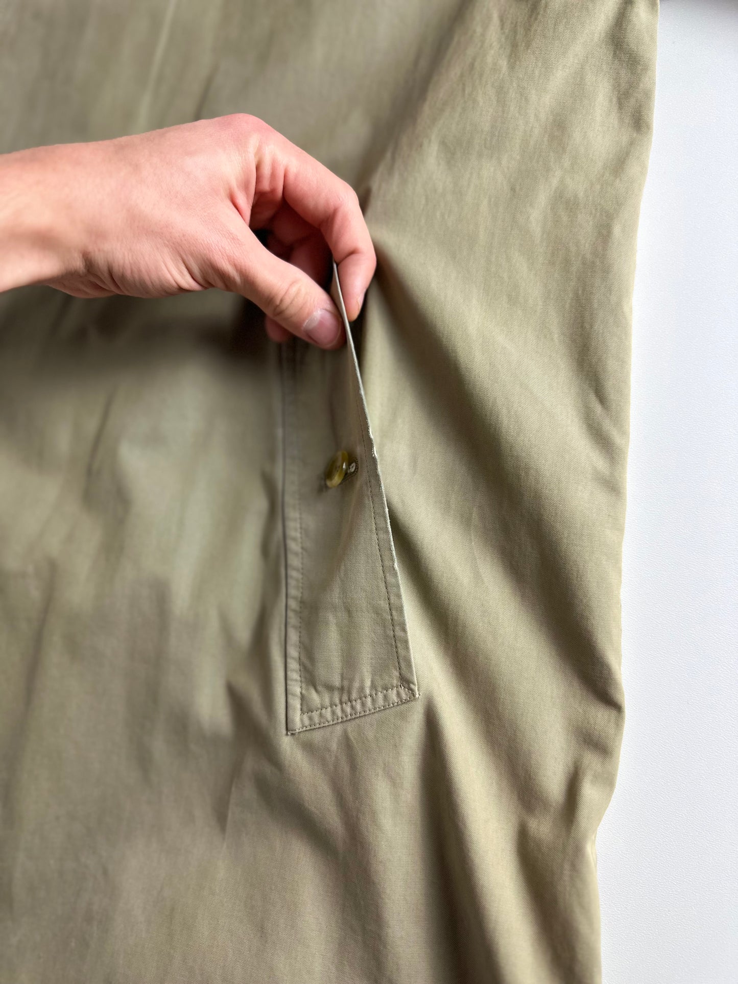 Vintage Burberry Car Coat Beige Size 58 XXL