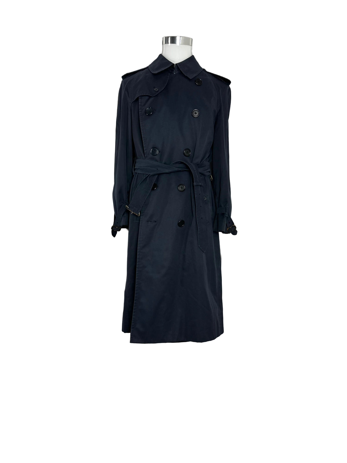 Vintage Burberry Trench Coat Navy Size 46 S