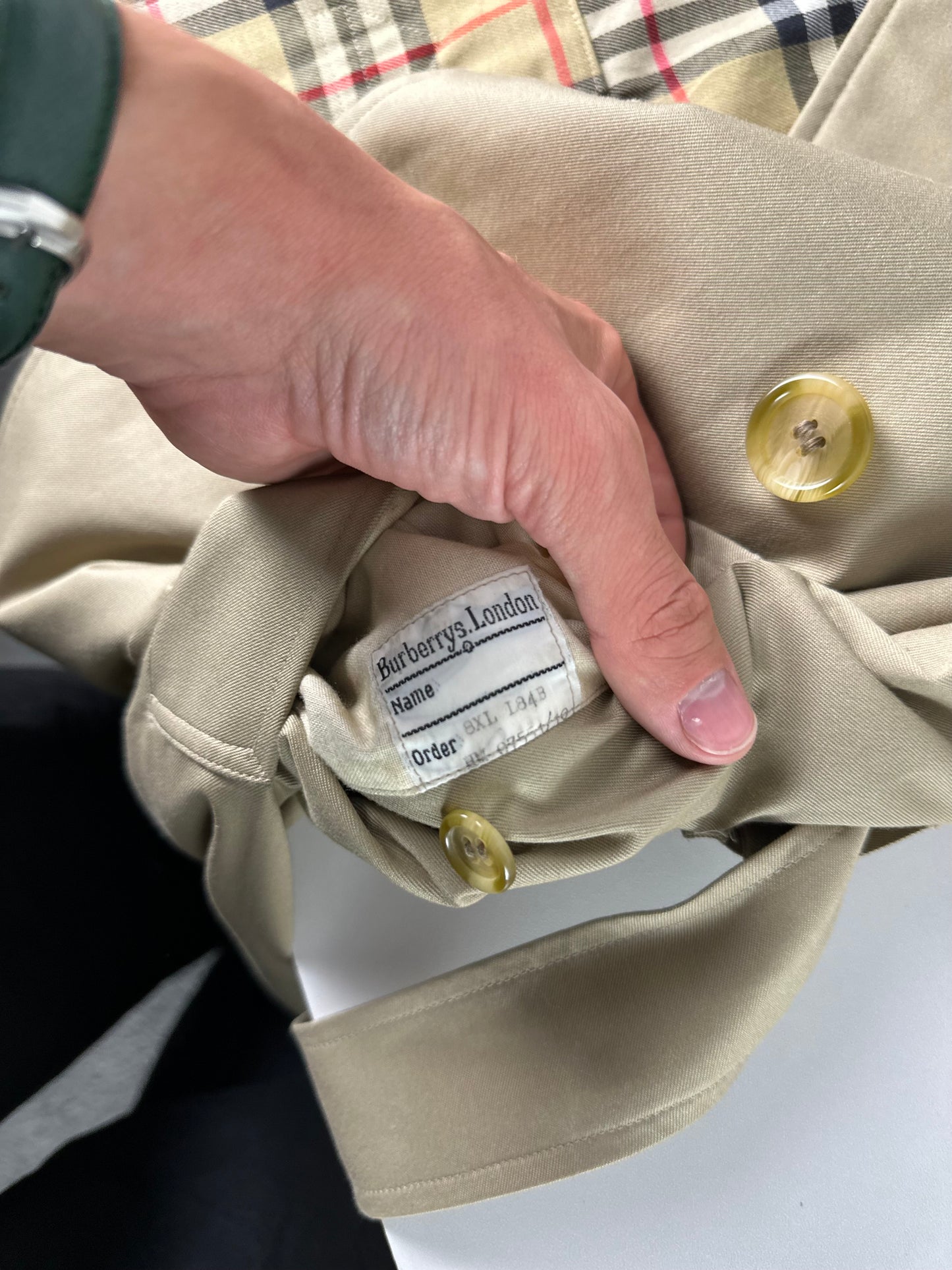Vintage Burberry Trench Coat Size 10 S