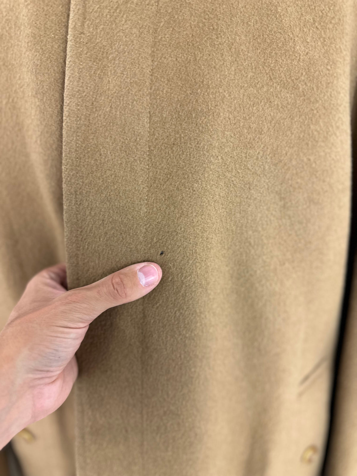 Vintage Burberry Wool Coat Brown Size 60 XXXL