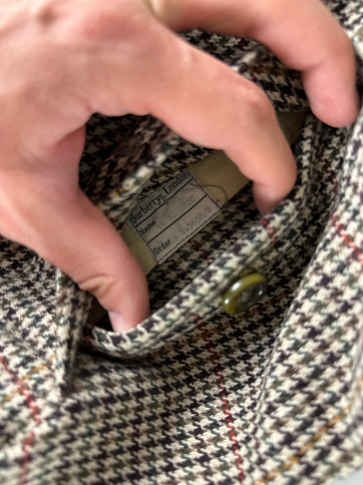 Vintage Burberry Wool Coat Size 46 S