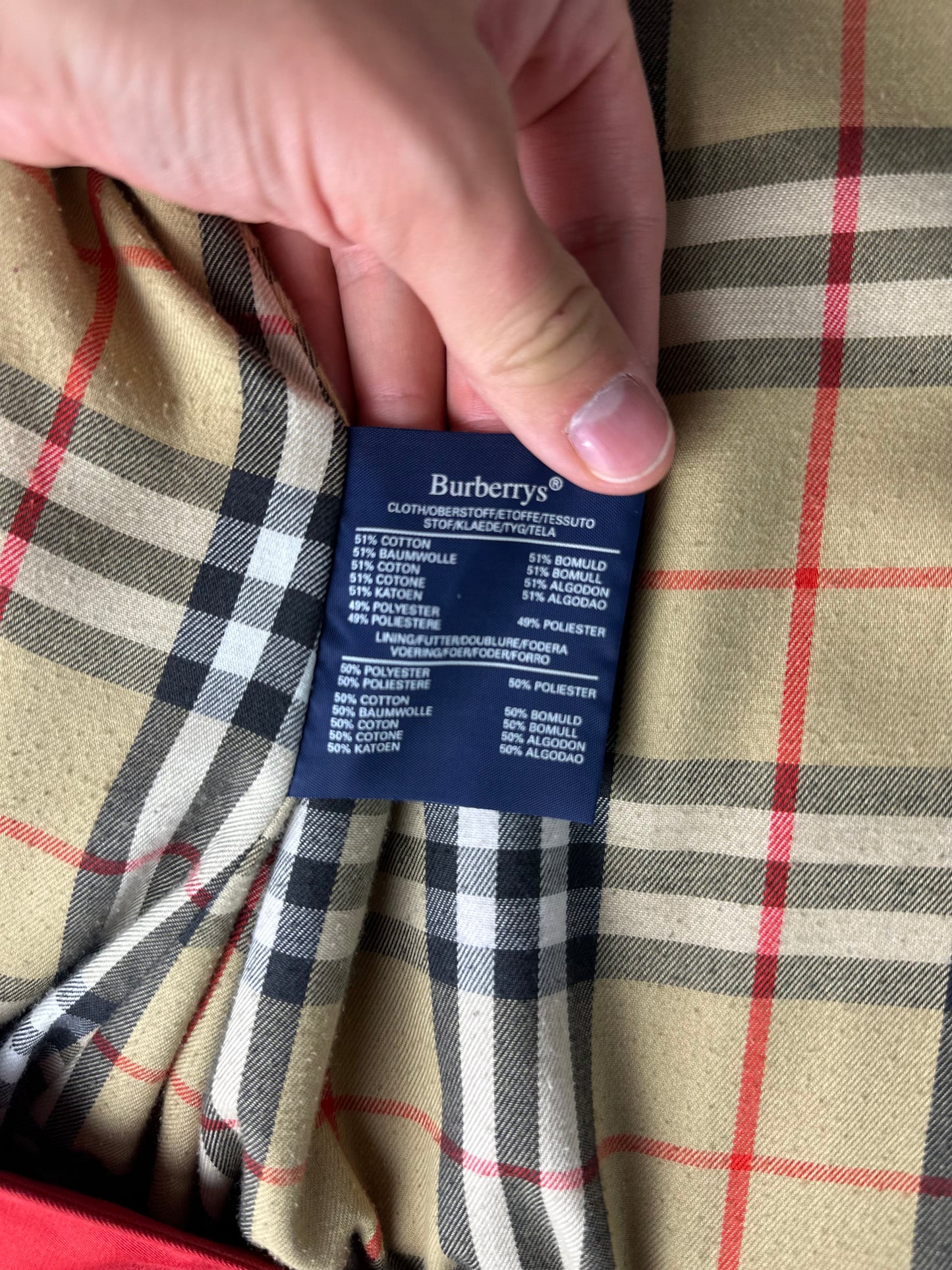 Vintage Burberry Car Coat Size 16 XL