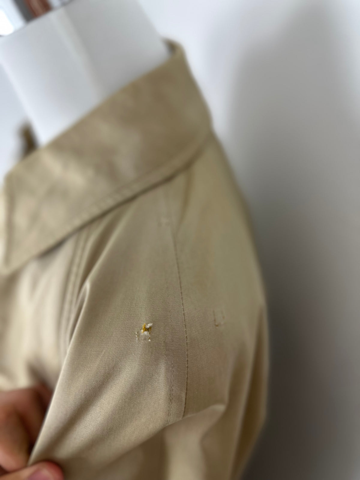 Vintage Burberry Trench Coat Beige Size 12 M