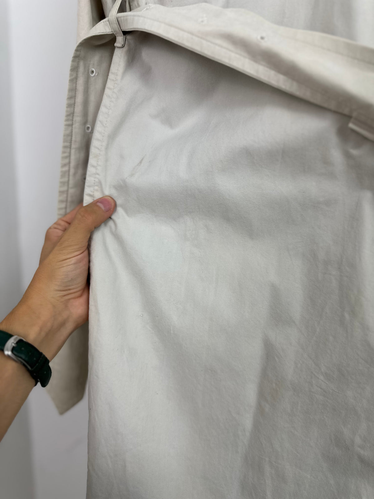Vintage Burberry Trench Coat White Size 58 XXL
