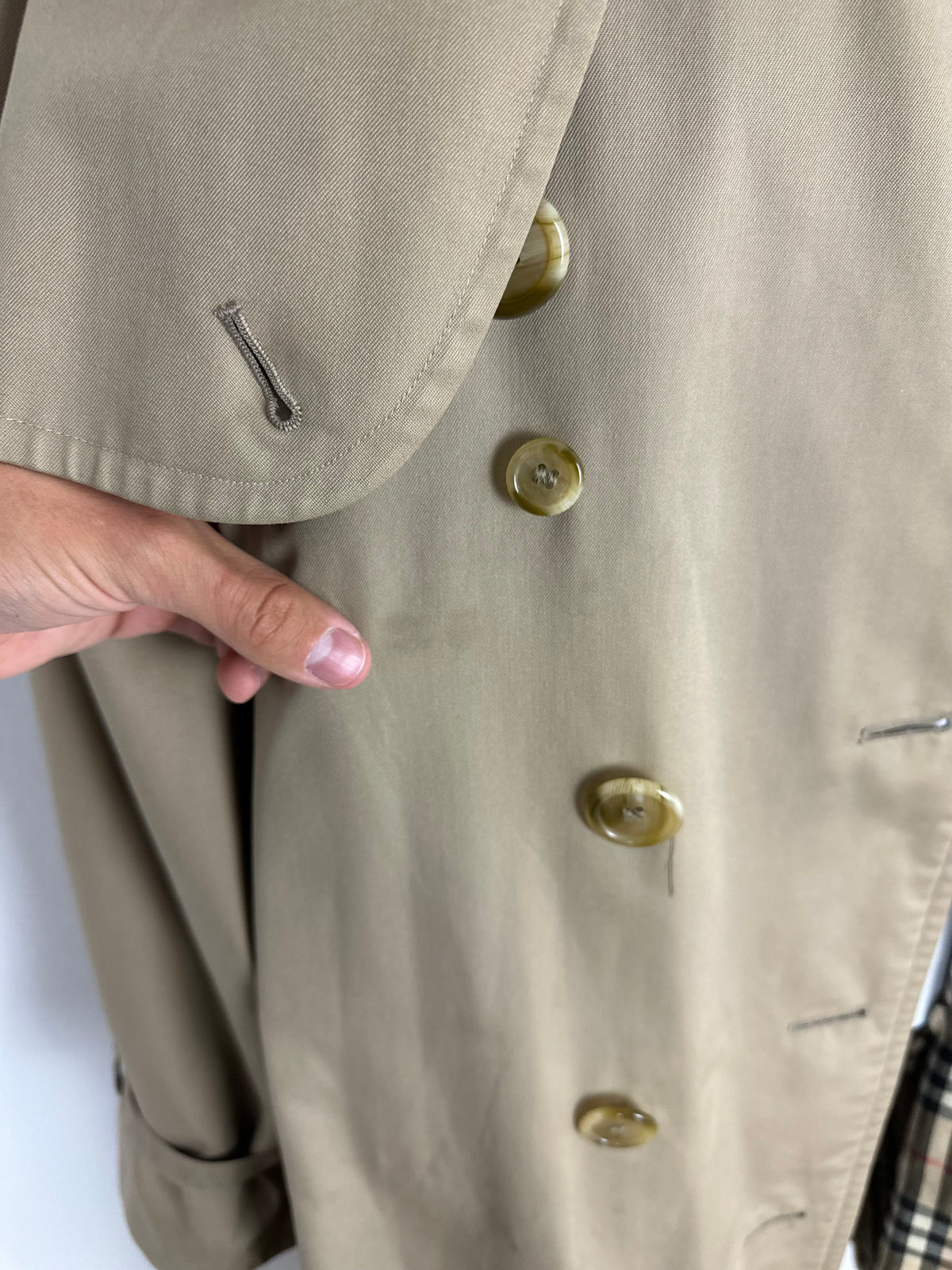 Vintage Burberry Trench Coat Beige Size 58 XXL